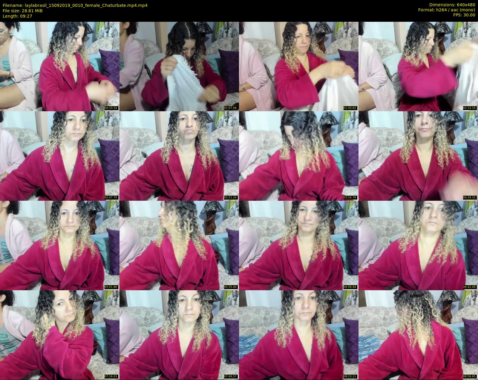 laylabrasil — 10 minute Chaturbate female cam show recording, 480p, Sep 15, 2019