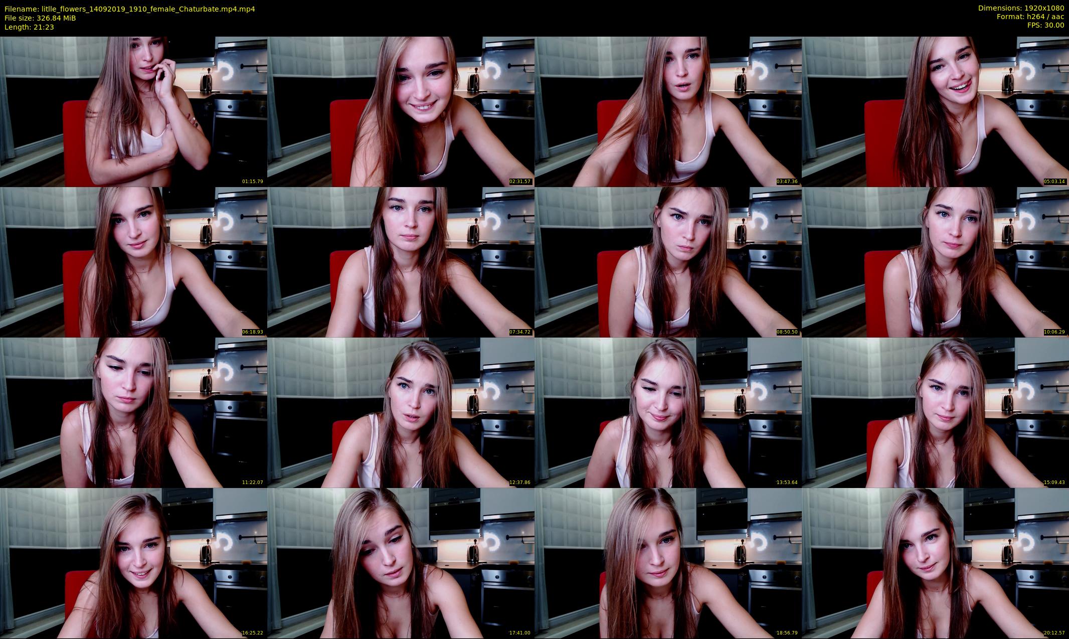 litlle_flowers — 22 minute Chaturbate female cam show recording, 1080p, Sep 14, 2019