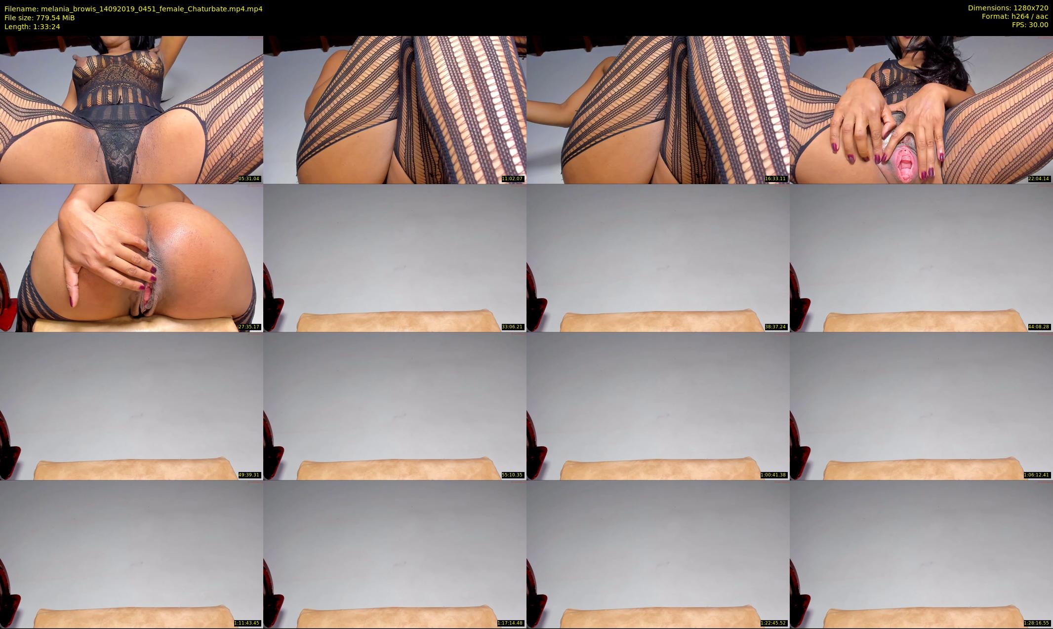 melania_browis — 94 minute Chaturbate female cam show recording, 720p, Sep 14, 2019