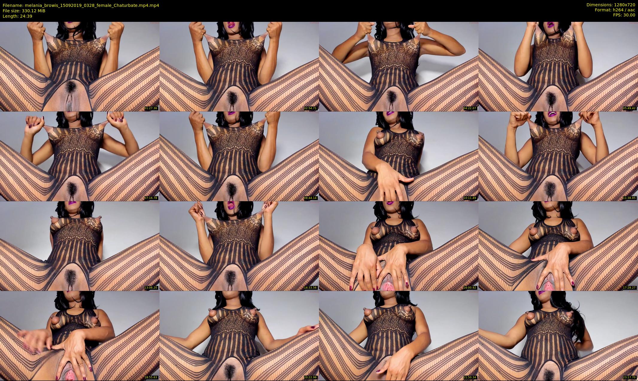 melania_browis — 25 minute Chaturbate female cam show recording, 720p, Sep 15, 2019