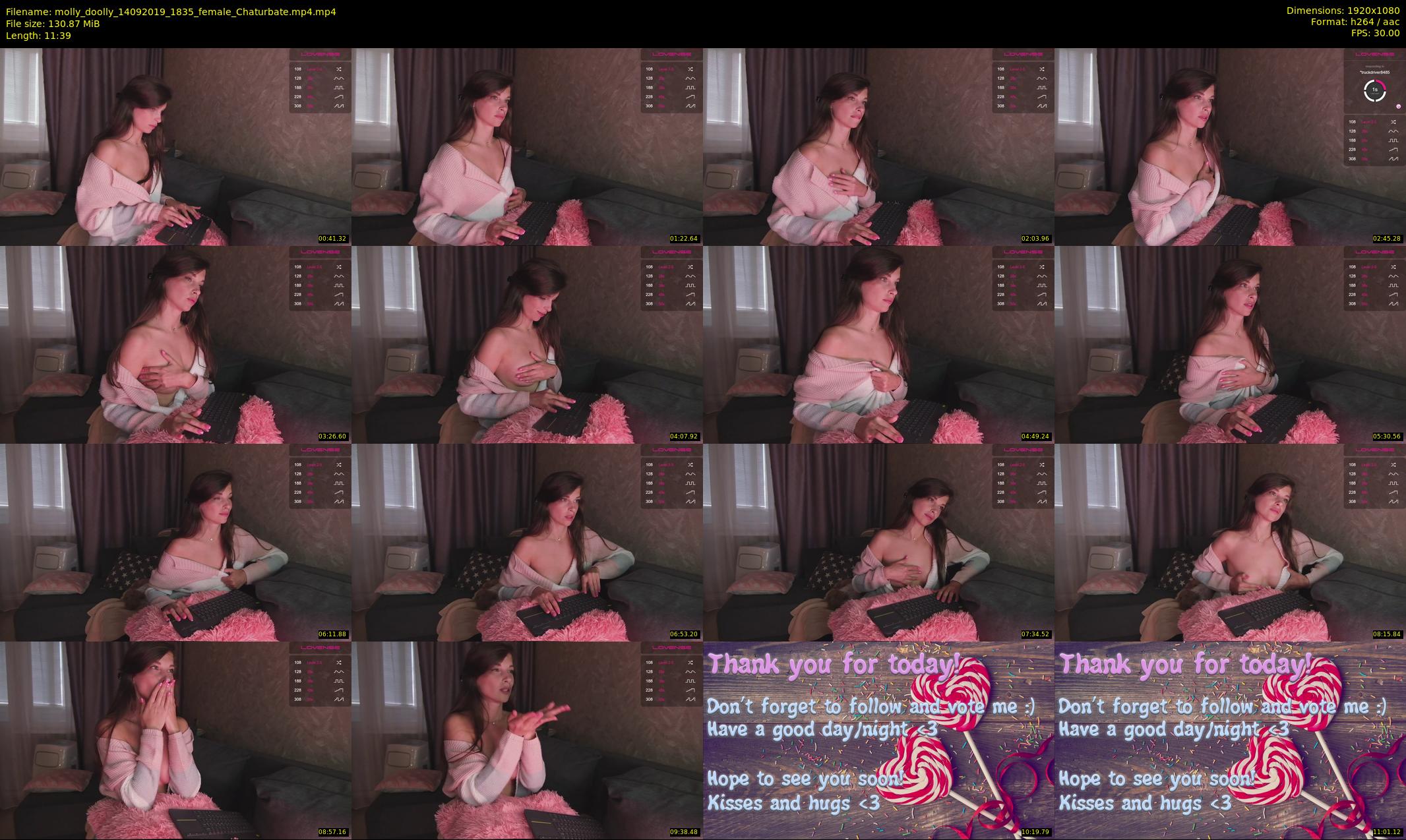 molly_doolly — 12 minute Chaturbate female cam show recording, 1080p, Sep 14, 2019