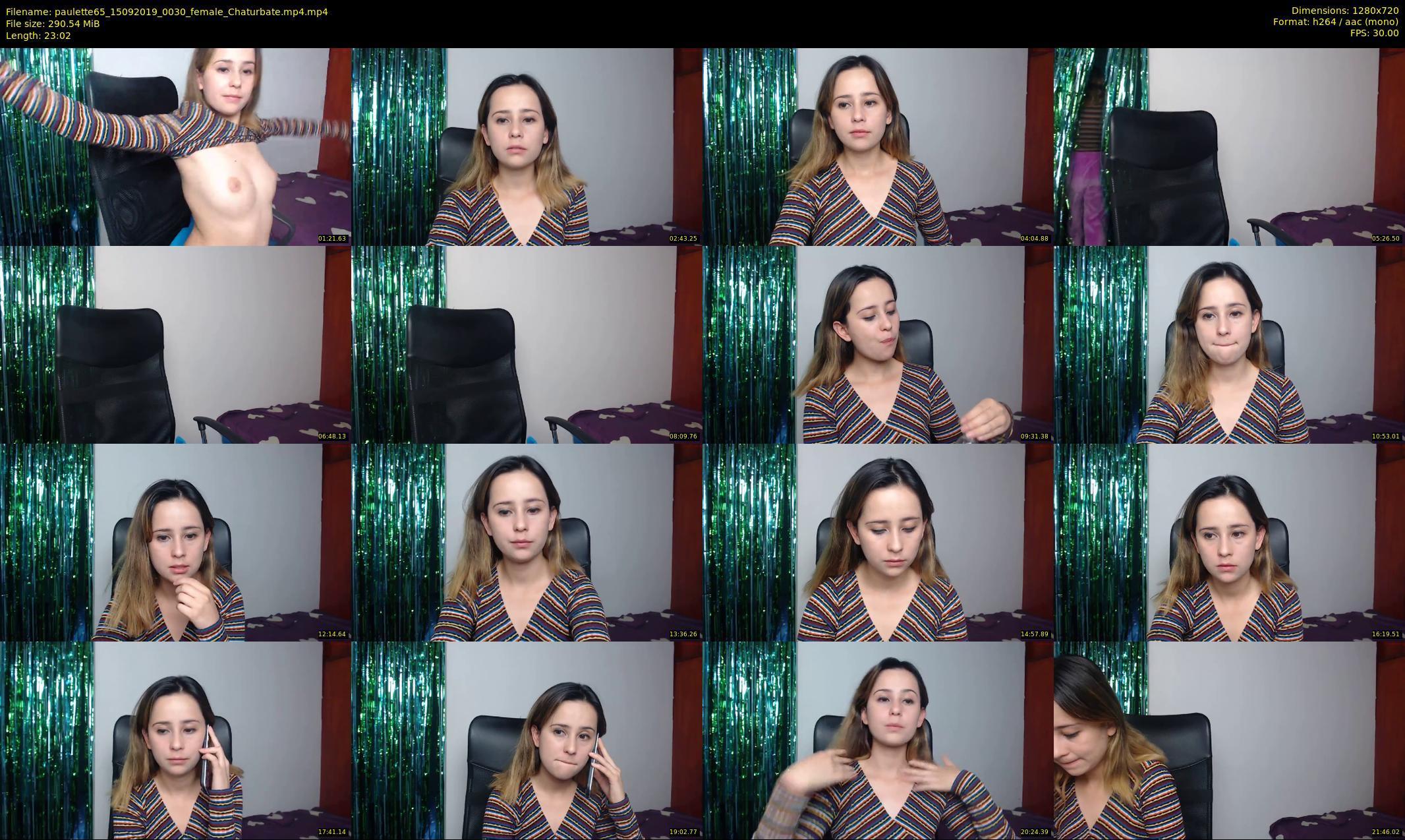 paulette65 — 24 minute Chaturbate female cam show recording, 720p, Sep 15, 2019