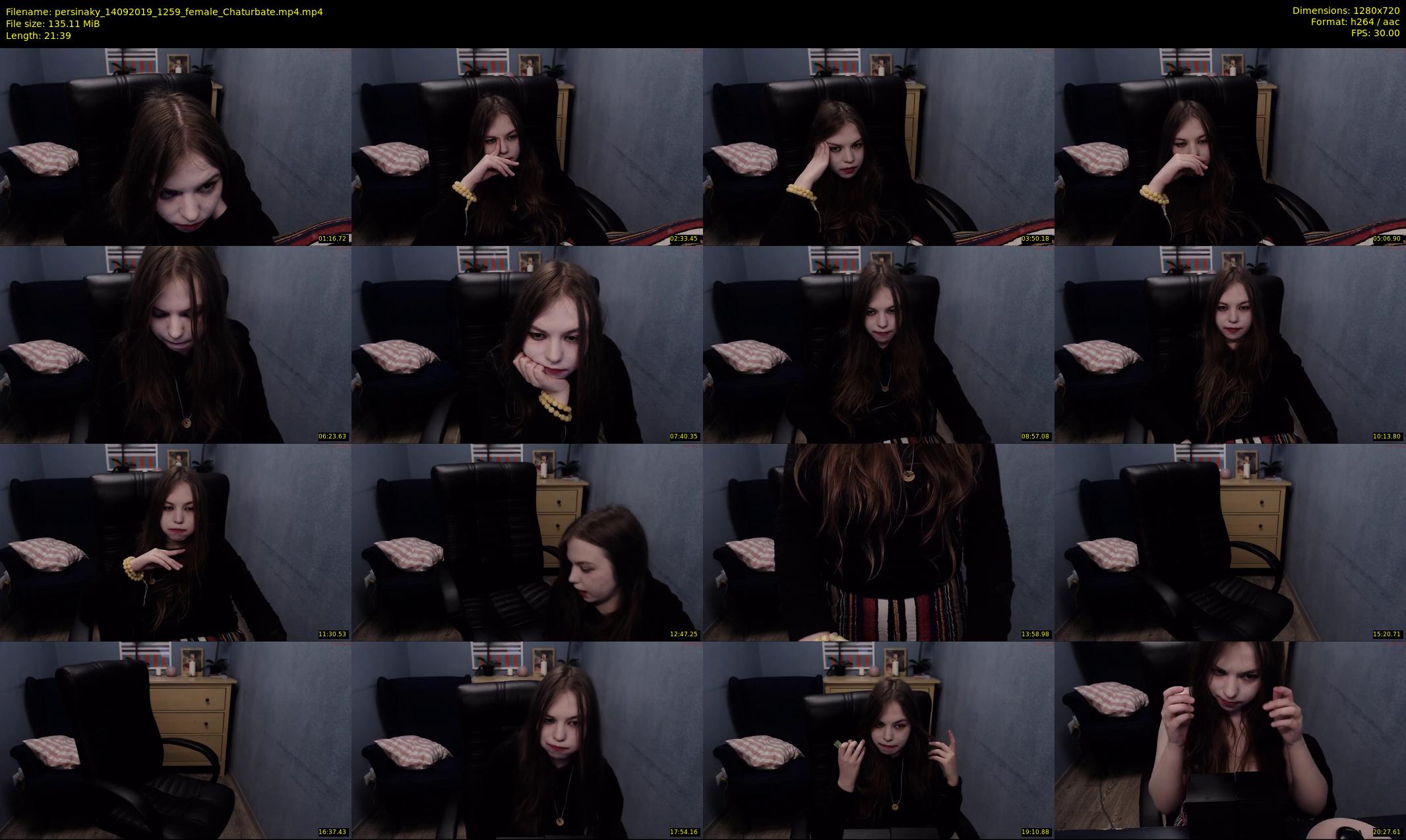 persinaky — 22 minute Chaturbate female cam show recording, 720p, Sep 14, 2019
