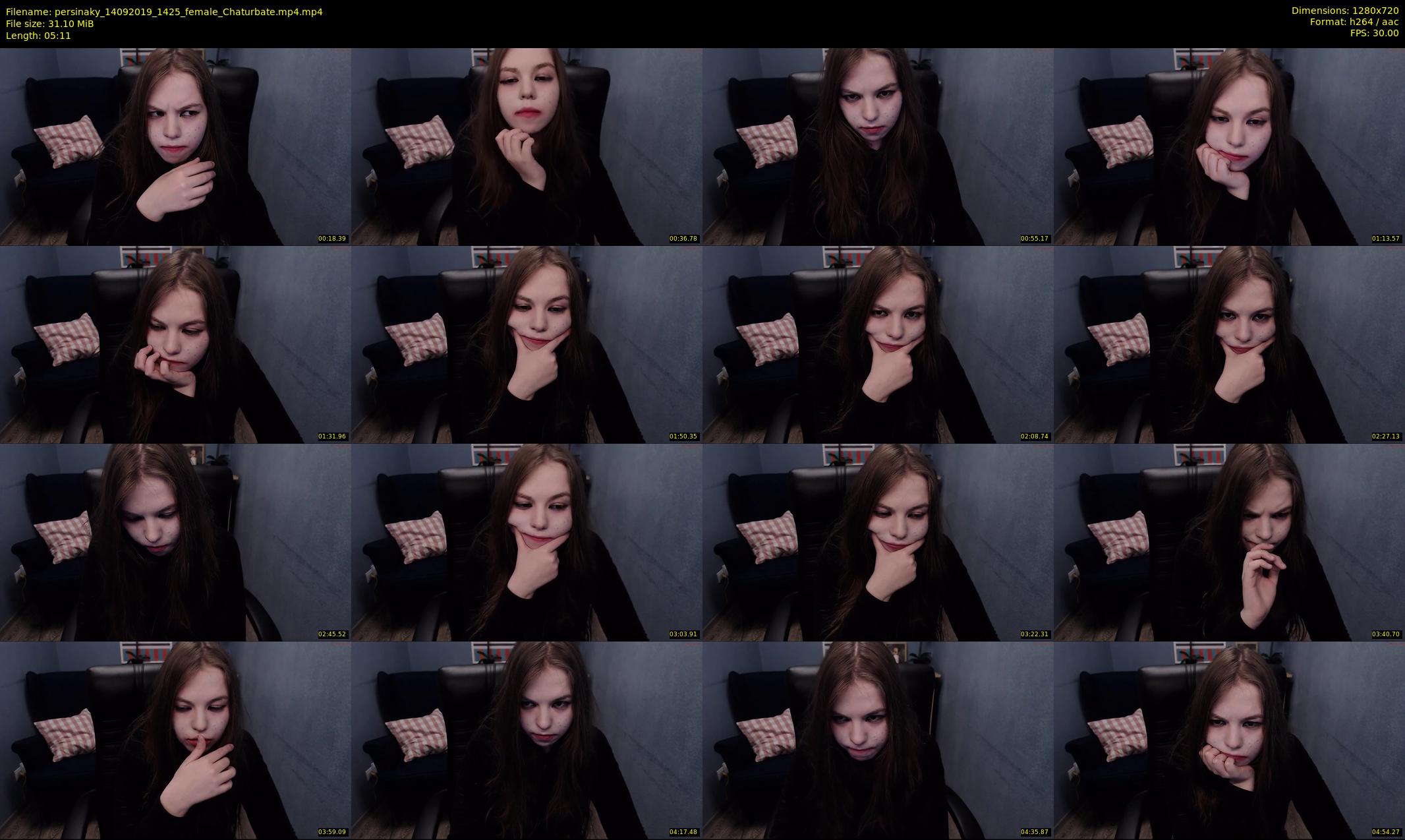 persinaky — 6 minute Chaturbate female cam show recording, 720p, Sep 14, 2019