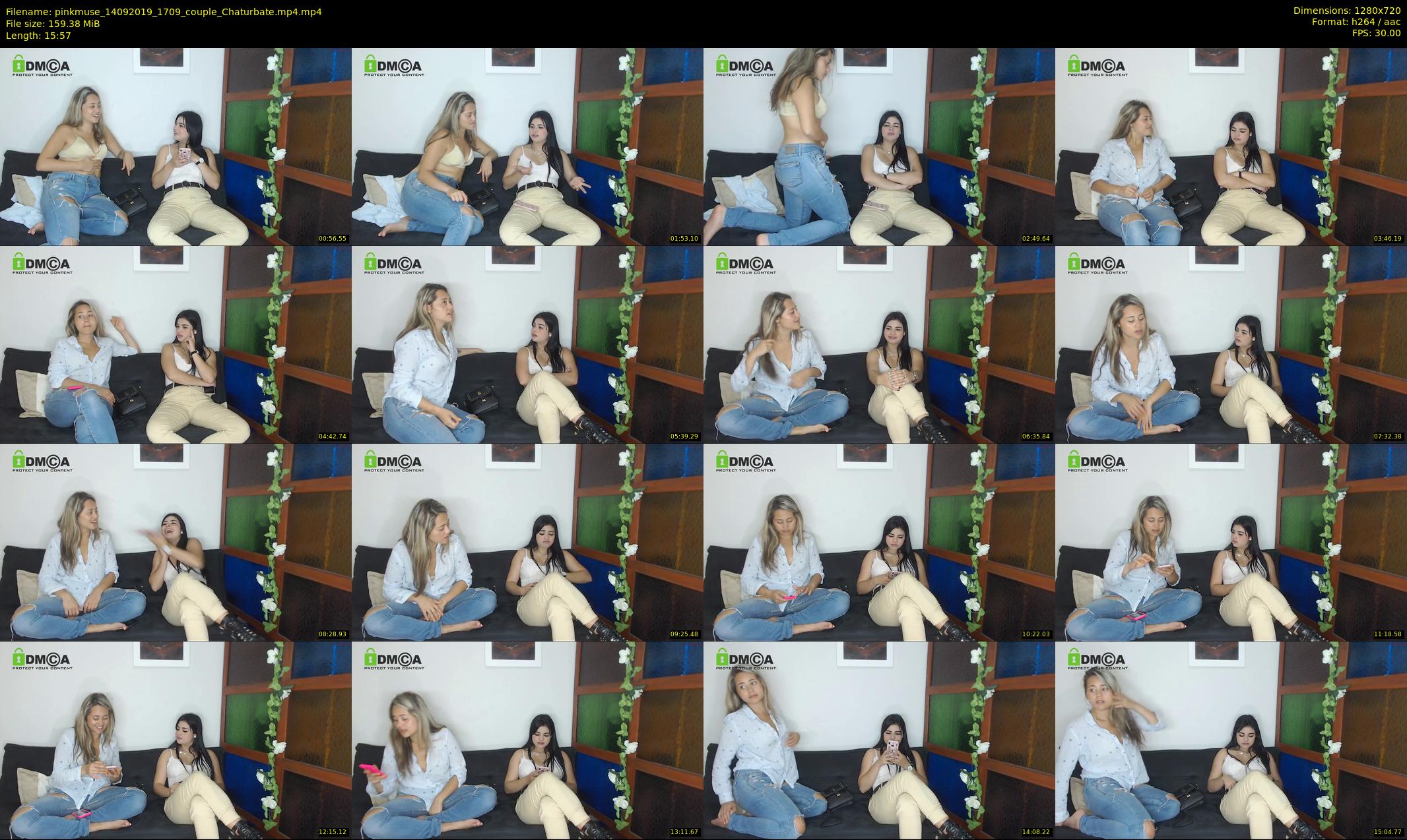 pinkmuse — 16 minute Chaturbate couple cam show recording, 720p, Sep 14, 2019