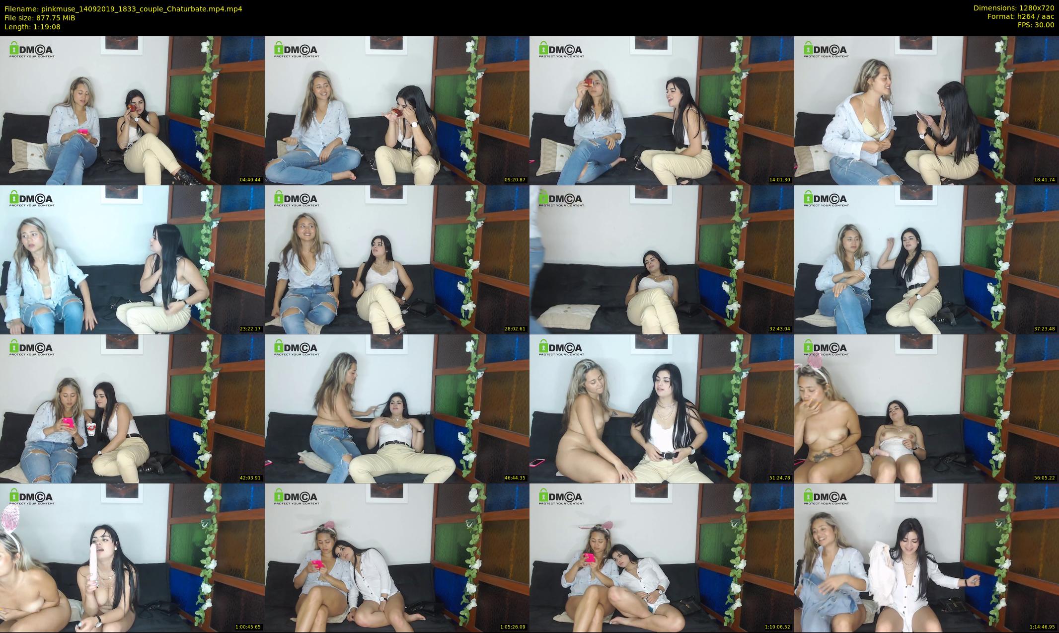 pinkmuse — 80 minute Chaturbate couple cam show recording, 720p, Sep 14, 2019
