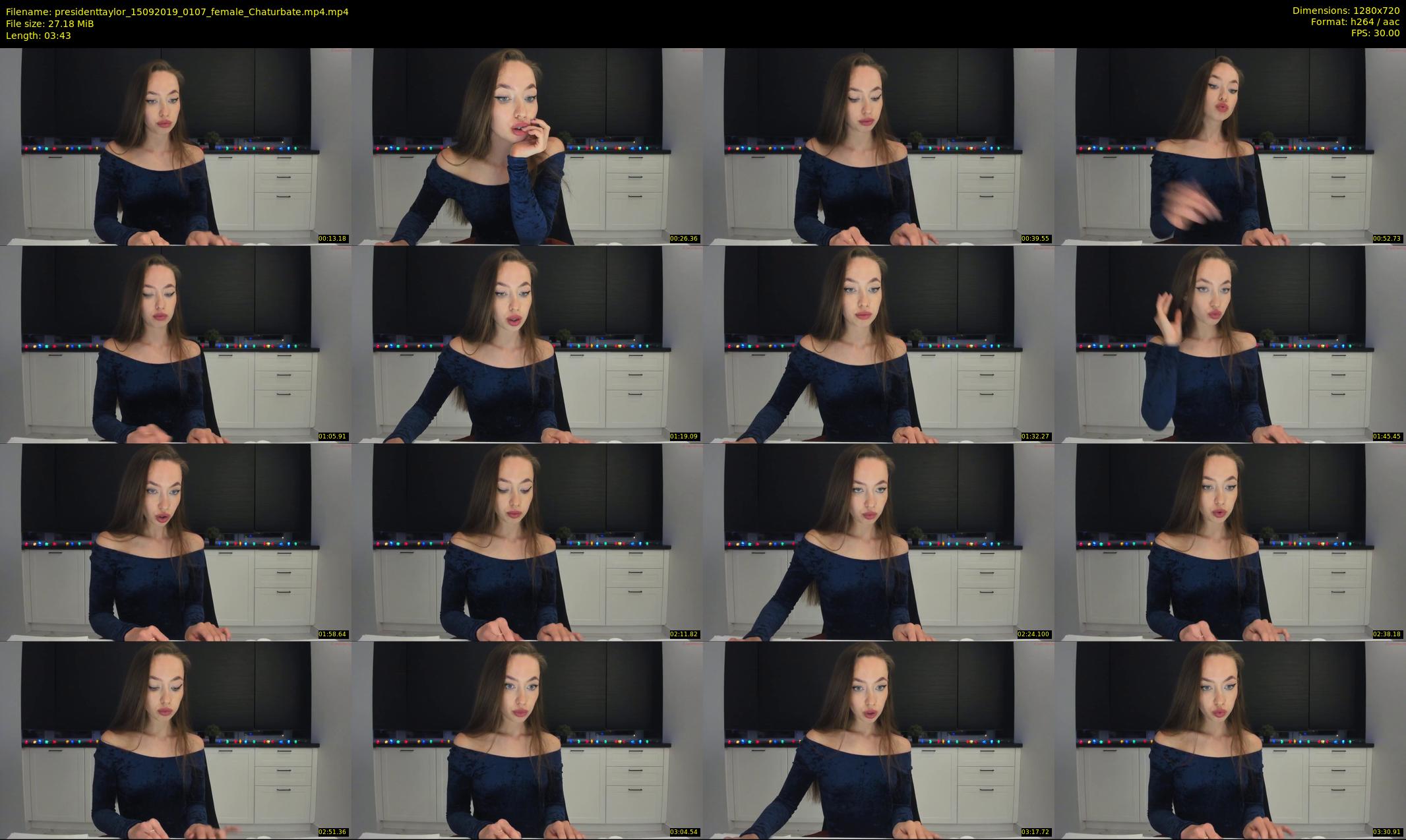 presidenttaylor — 4 minute Chaturbate female cam show recording, 720p, Sep 15, 2019