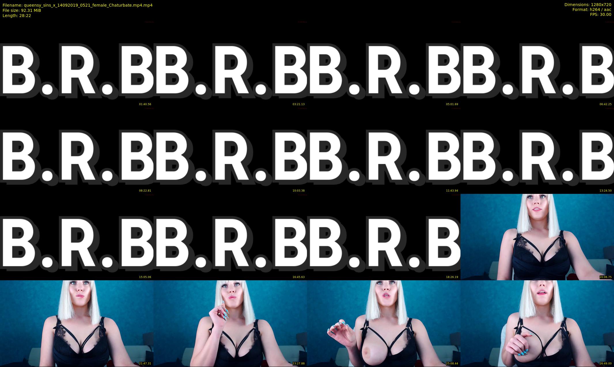 queensy_sins_x — 29 minute Chaturbate female cam show recording, 720p, Sep 14, 2019