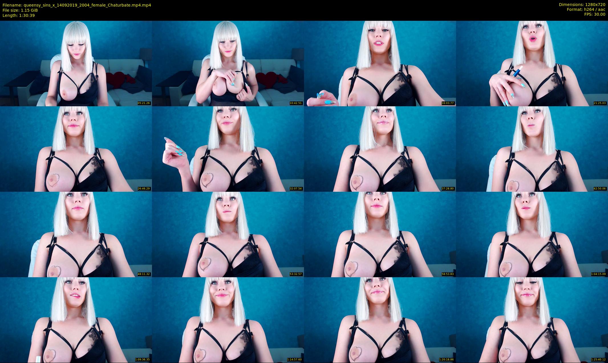 queensy_sins_x — 91 minute Chaturbate female cam show recording, 720p, Sep 14, 2019
