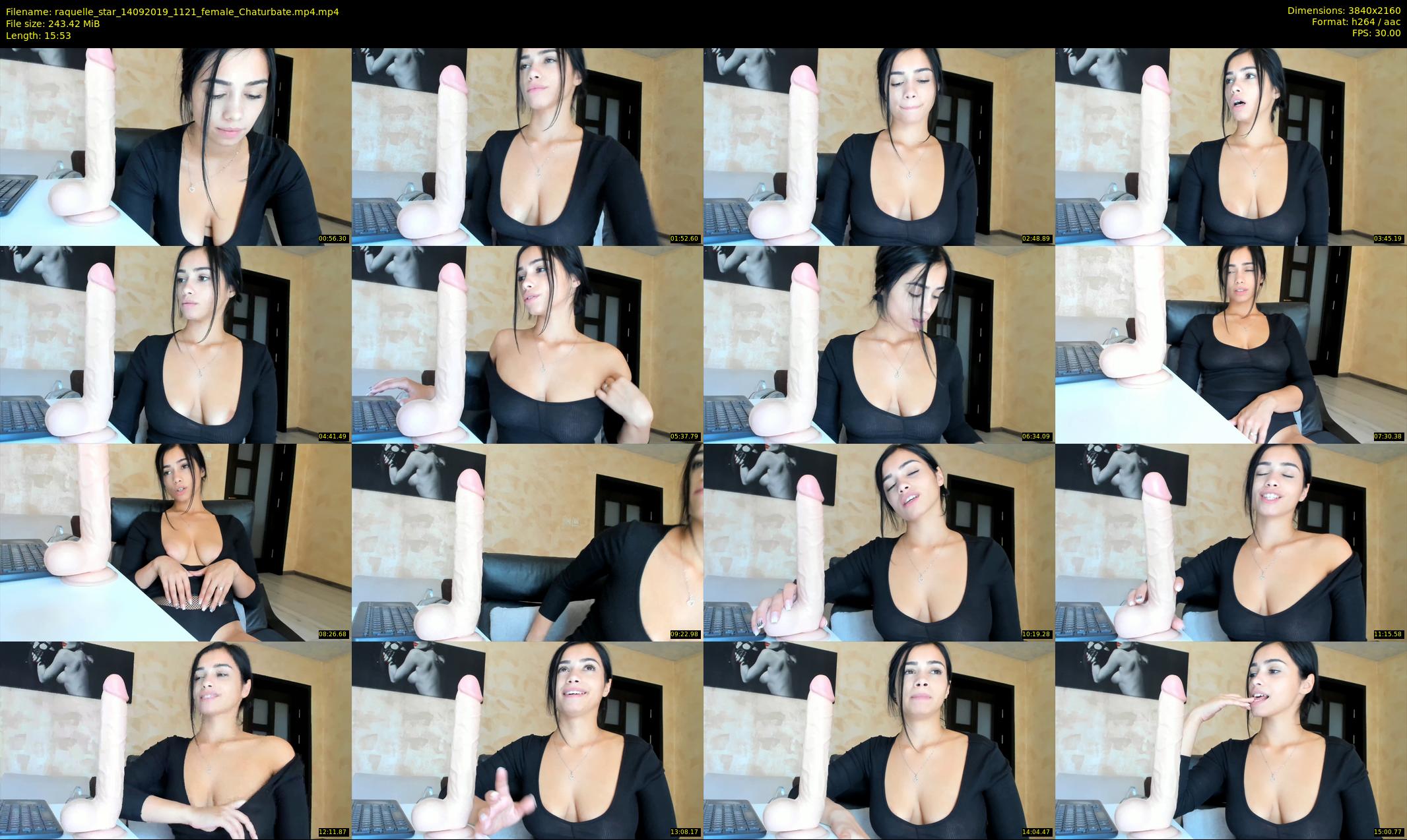 raquelle_star — 16 minute Chaturbate couple cam show recording, 4K, Sep 14, 2019