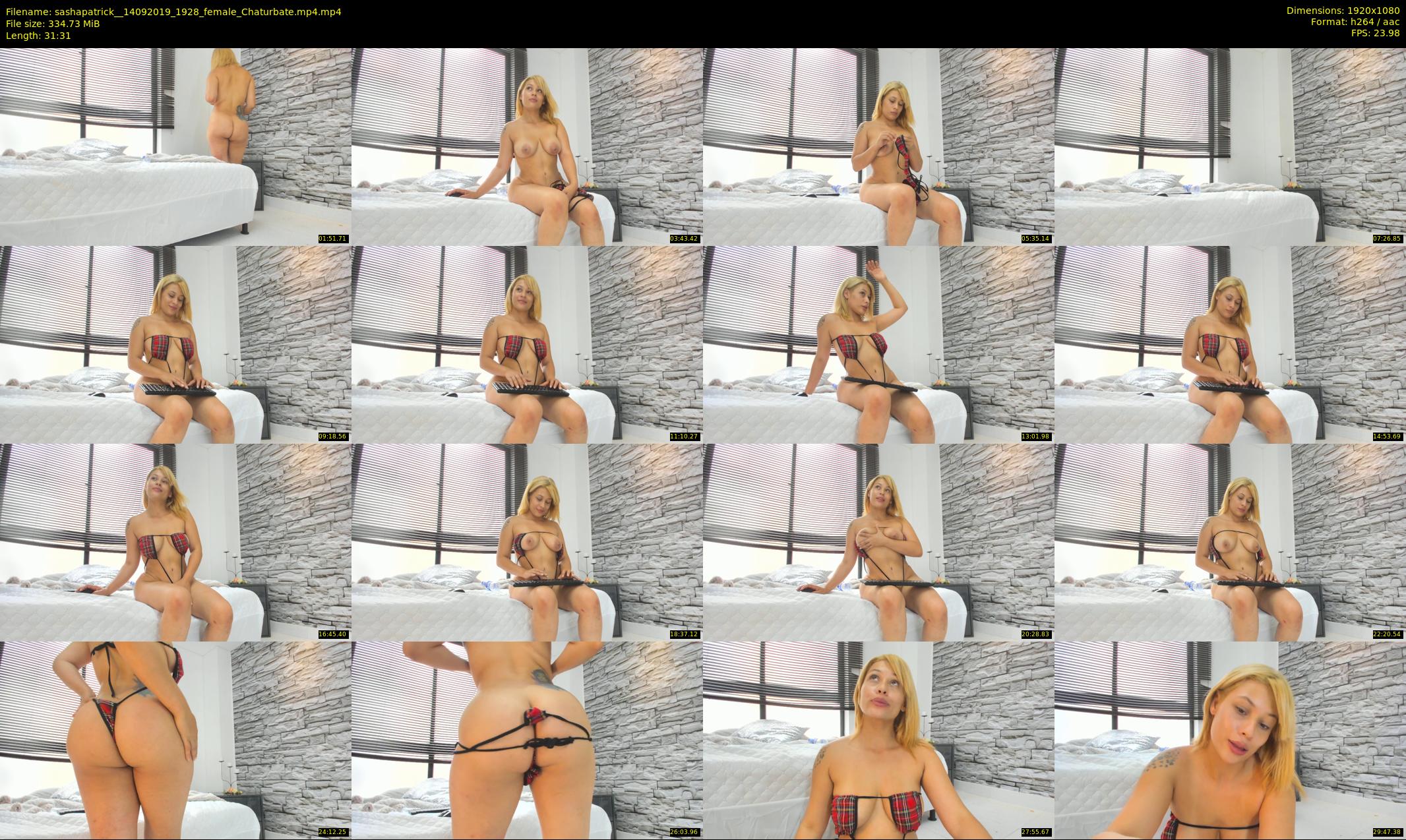 sashapatrick_ — 32 minute Chaturbate female cam show recording, 1080p, Sep 14, 2019