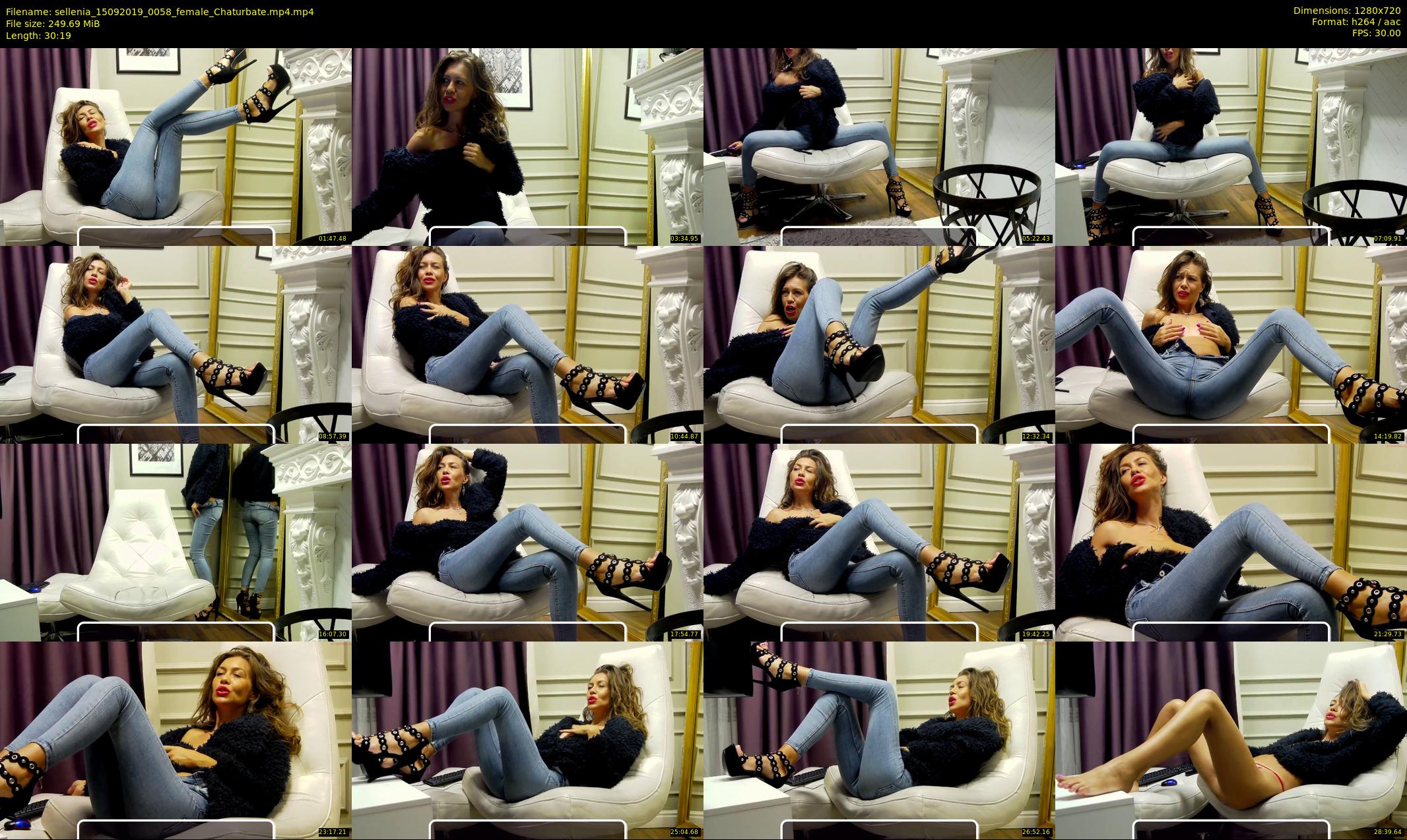 sellenia — 31 minute Chaturbate female cam show recording, 720p, Sep 15, 2019