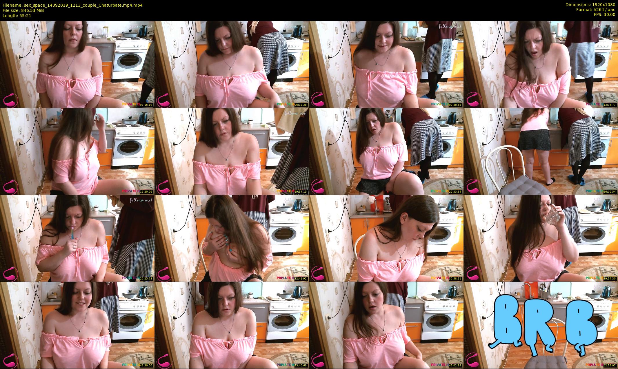 sex_space — 56 minute Chaturbate couple cam show recording, 1080p, Sep 14, 2019
