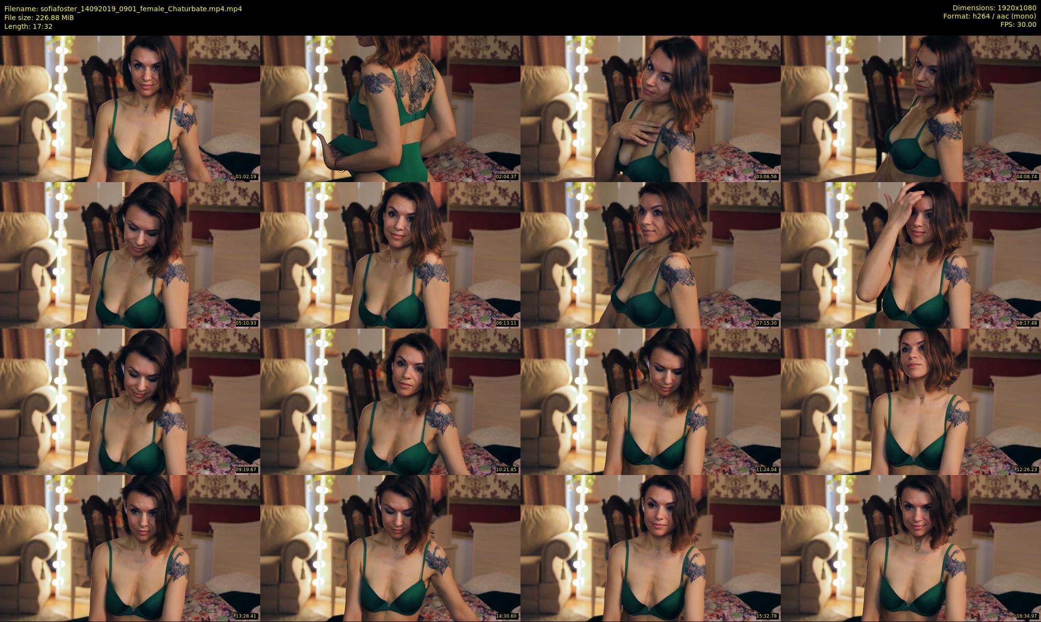sofiafoster — 18 minute Chaturbate female cam show recording, 1080p, Sep 14, 2019