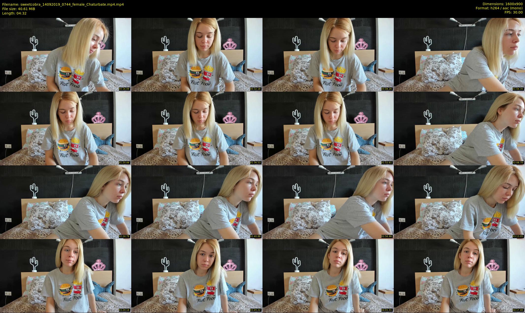 sweetcobra — 5 minute Chaturbate female cam show recording, 720p, Sep 14, 2019