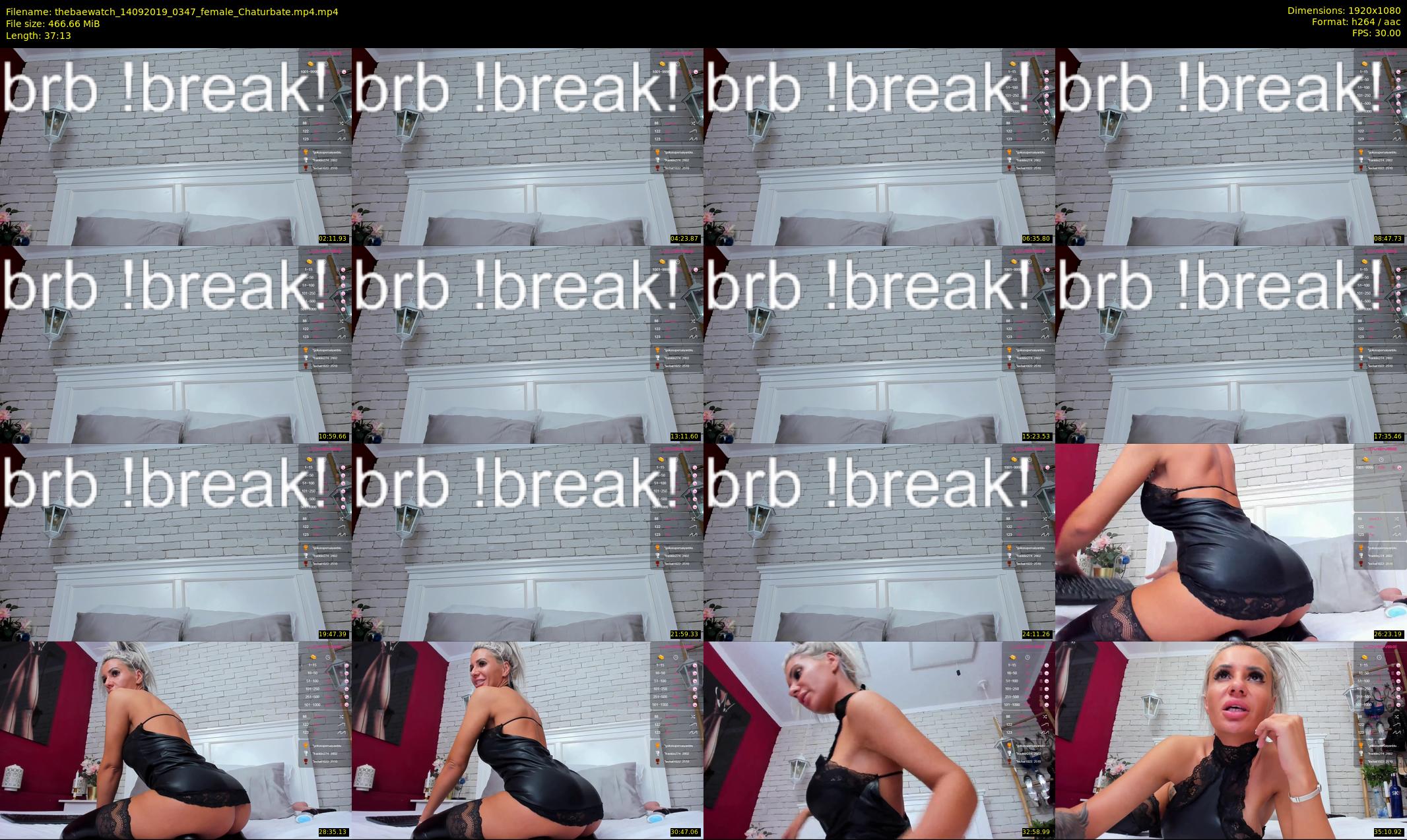 thebaewatch — 38 minute Chaturbate female cam show recording, 1080p, Sep 14, 2019