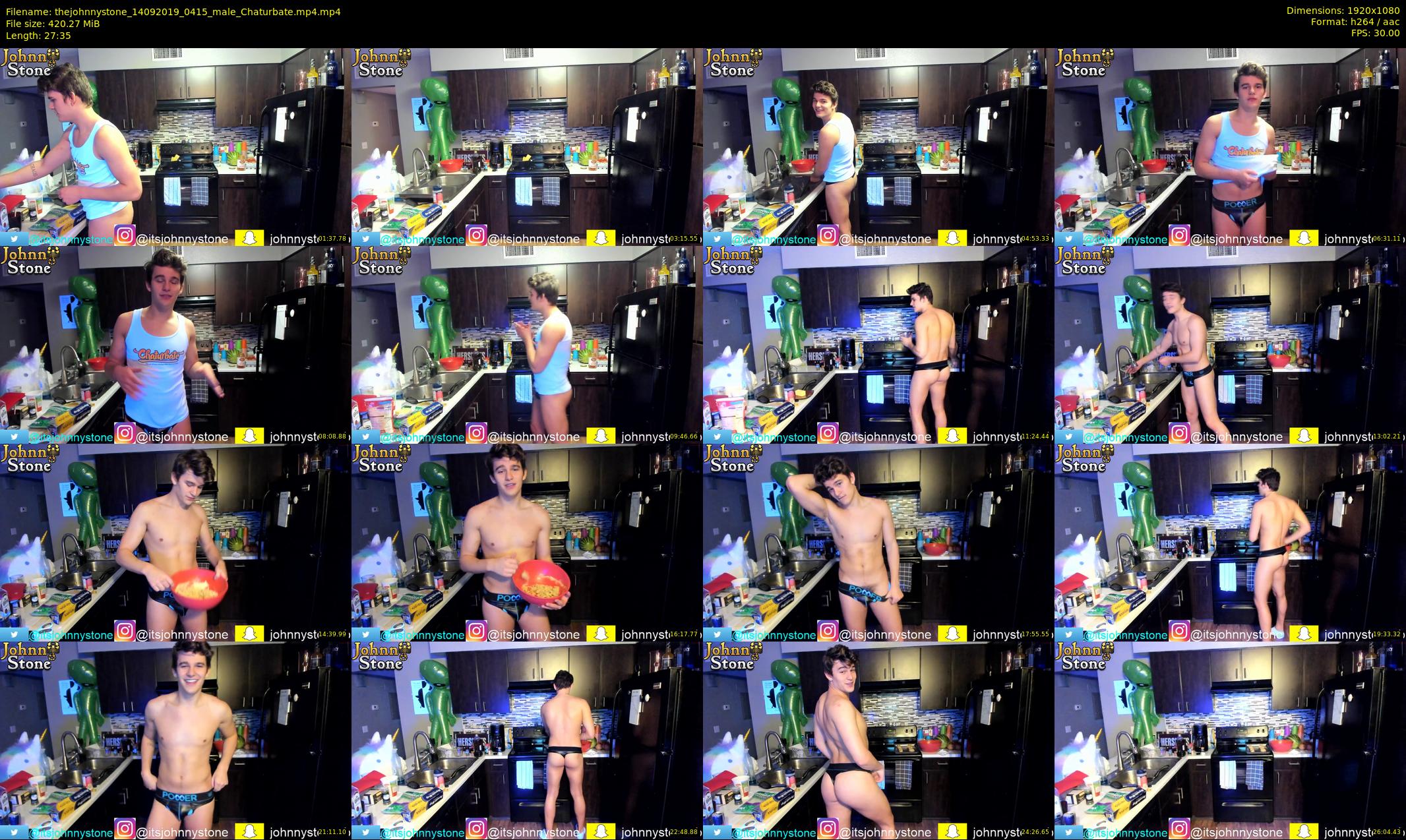 thejohnnystone — 28 minute Chaturbate male cam show recording, 1080p, Sep 14, 2019