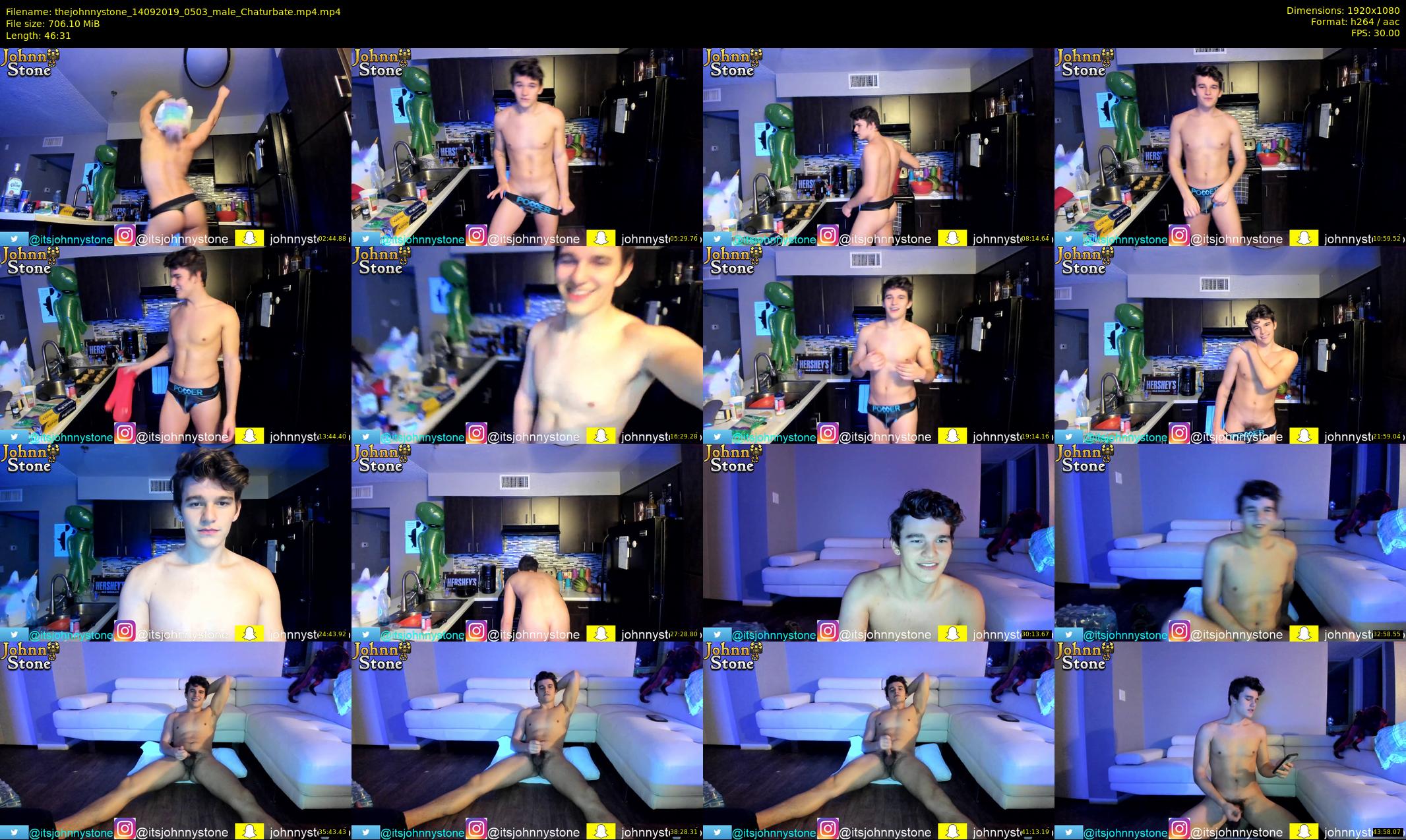 thejohnnystone — 47 minute Chaturbate male cam show recording, 1080p, Sep 14, 2019