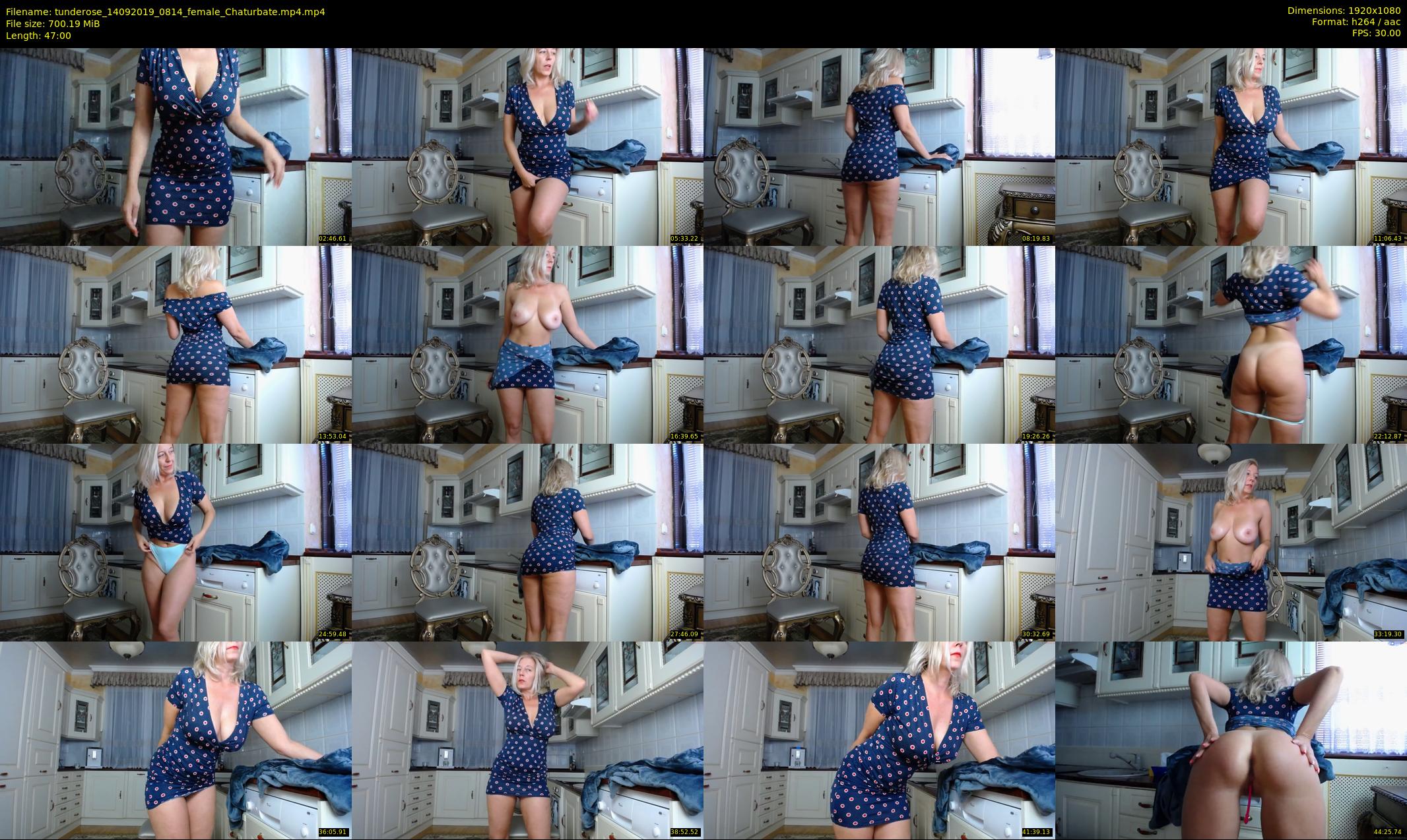 tunderose — 47 minute Chaturbate female cam show recording, 1080p, Sep 14, 2019