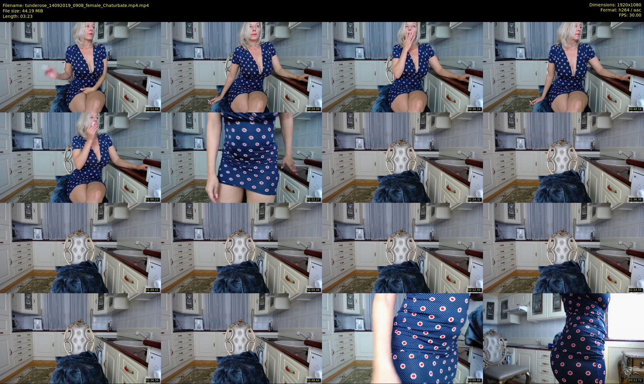 tunderose — 4 minute Chaturbate female cam show recording, 1080p, Sep 14, 2019