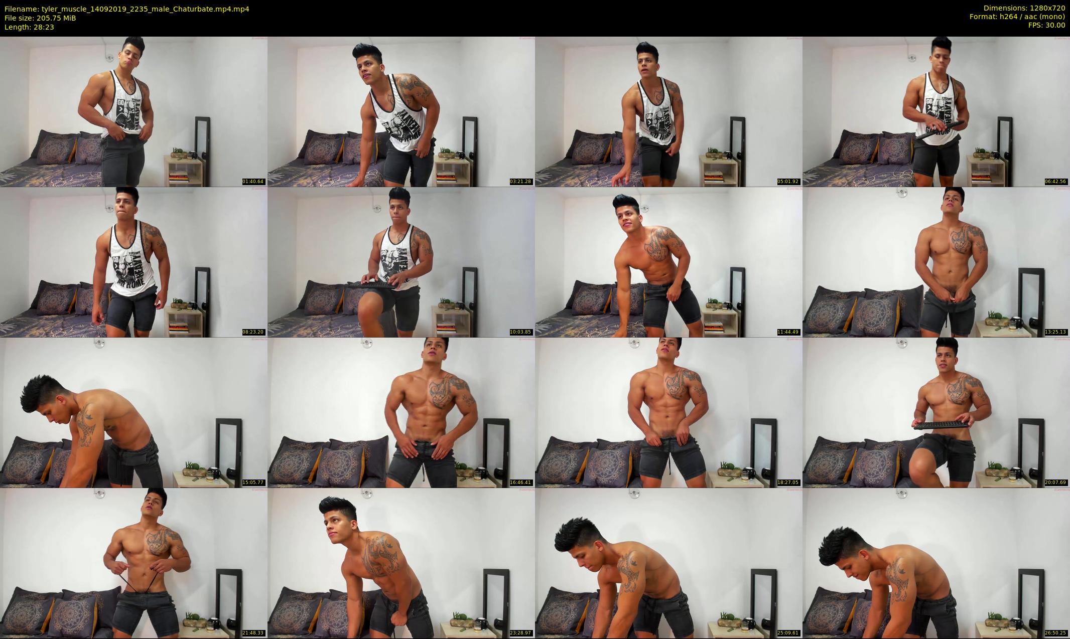 tyler_muscle — 29 minute Chaturbate male cam show recording, 720p, Sep 14, 2019