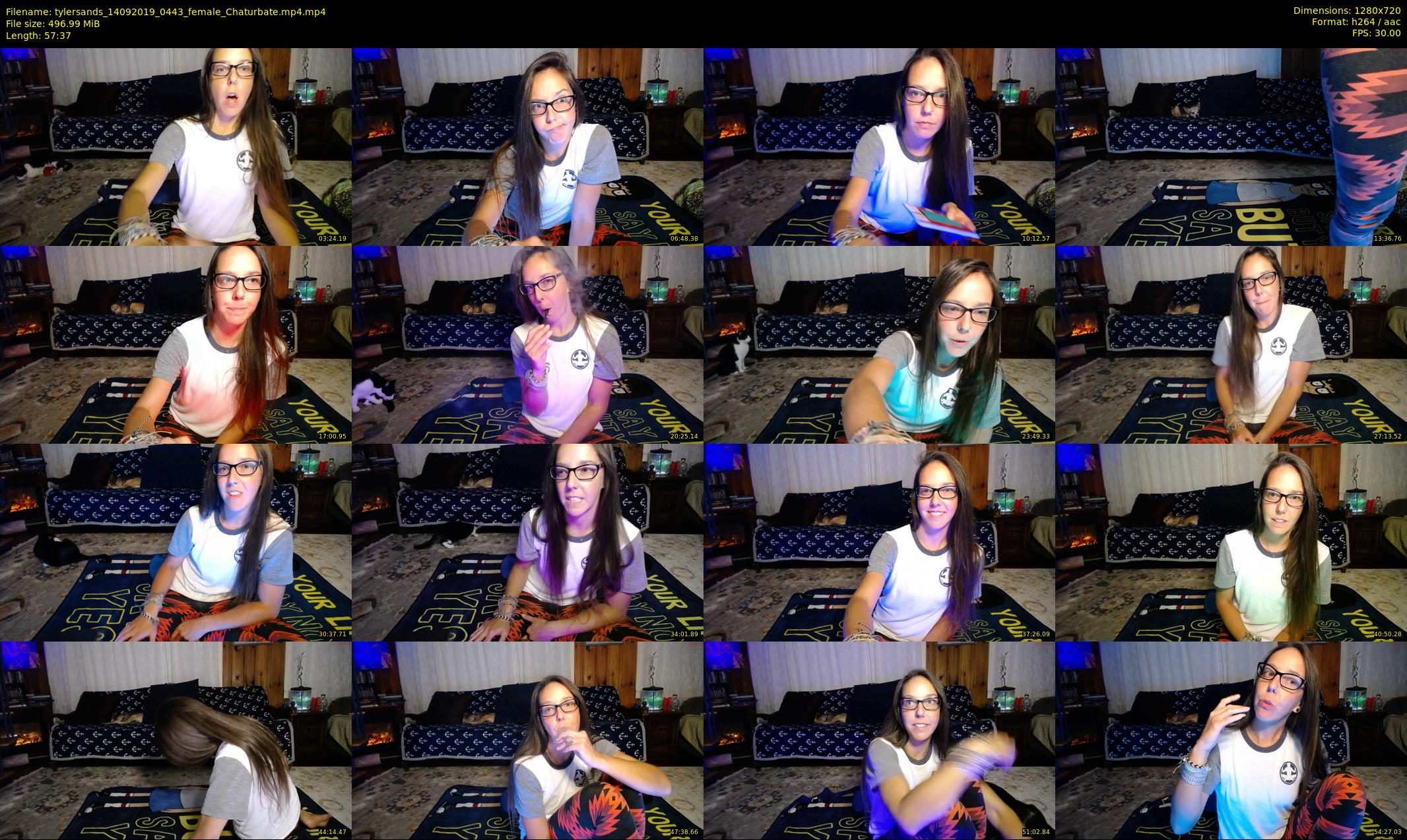 tylersands — 58 minute Chaturbate female cam show recording, 720p, Sep 14, 2019