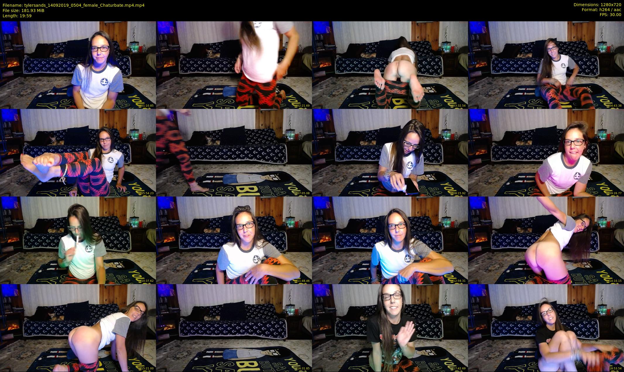 tylersands — 20 minute Chaturbate female cam show recording, 720p, Sep 14, 2019