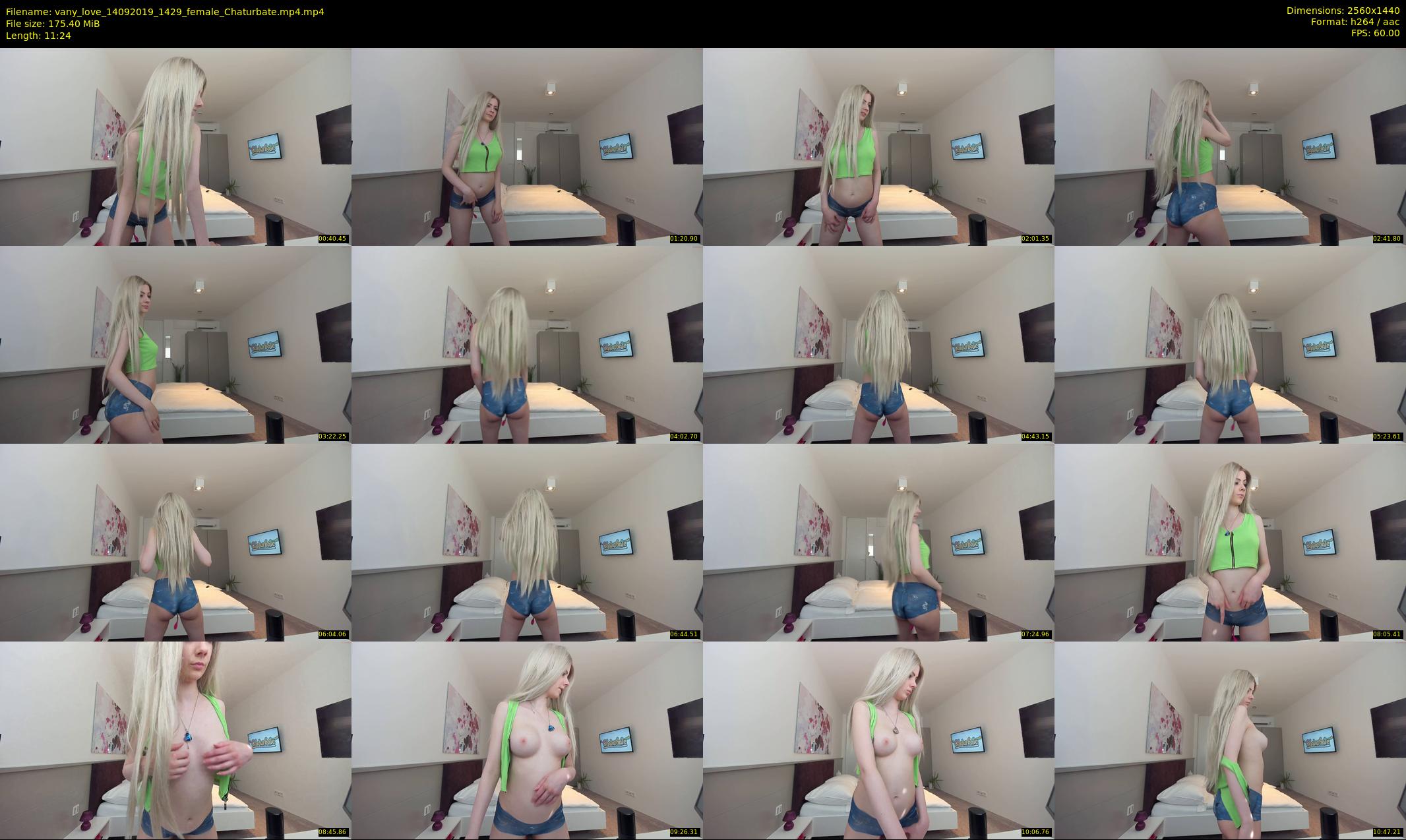 vany_love — 12 minute Chaturbate female cam show recording, 1080p, Sep 14, 2019