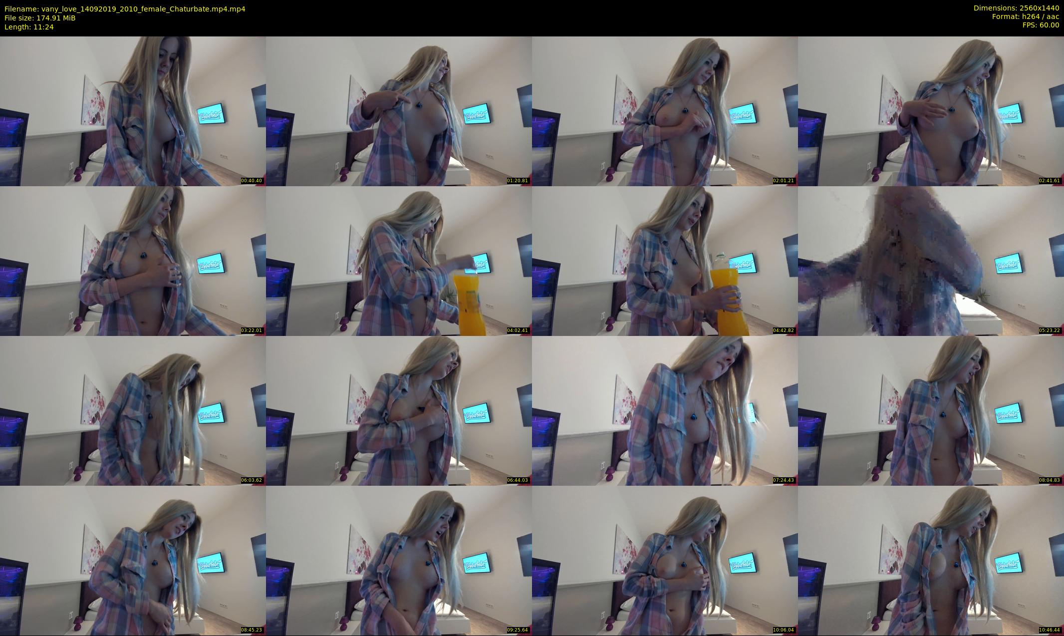 vany_love — 12 minute Chaturbate female cam show recording, 1080p, Sep 14, 2019