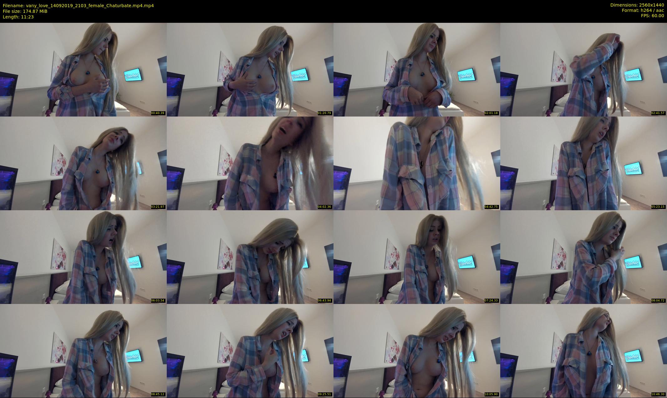 vany_love — 12 minute Chaturbate female cam show recording, 1080p, Sep 14, 2019