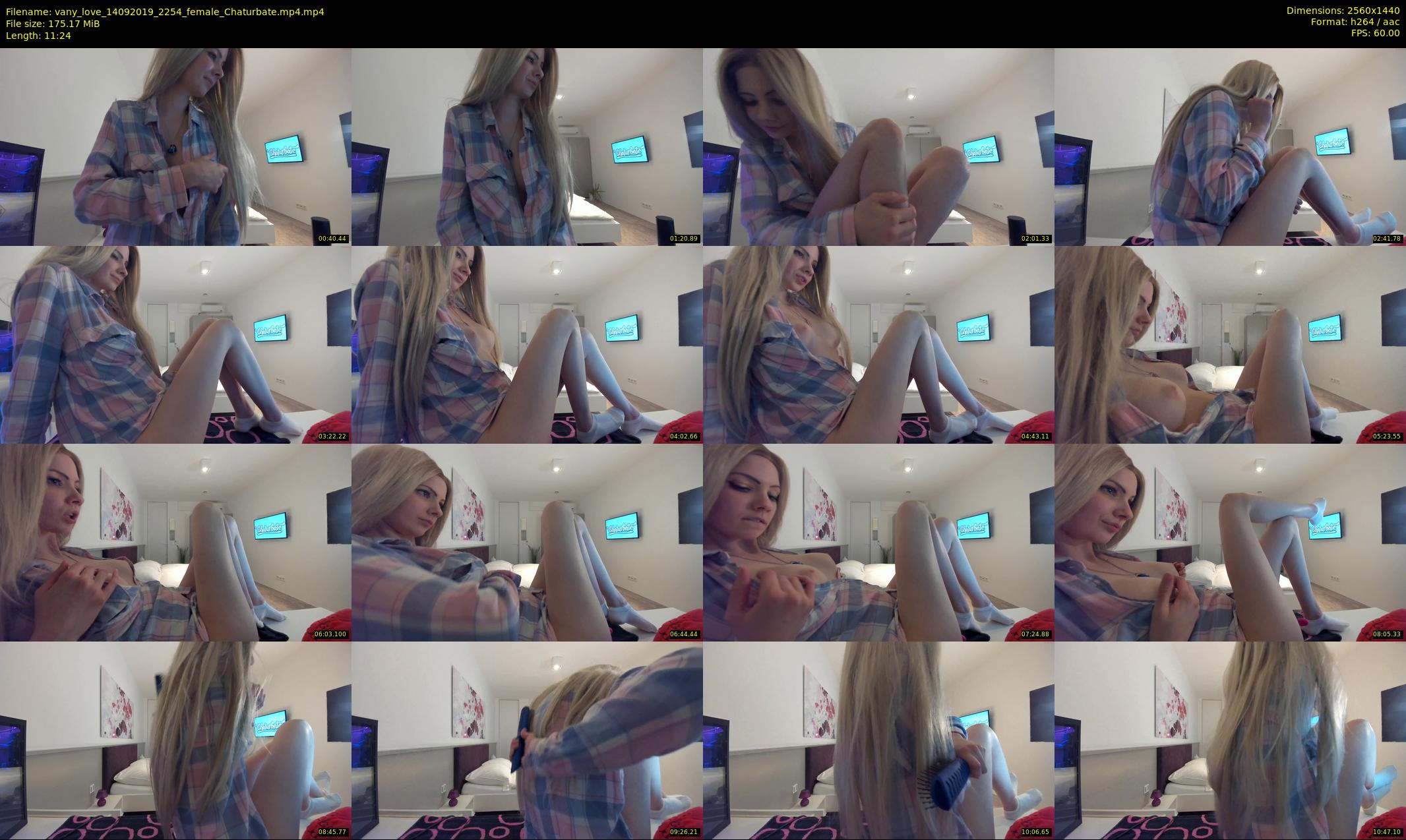 vany_love — 12 minute Chaturbate female cam show recording, 1080p, Sep 14, 2019
