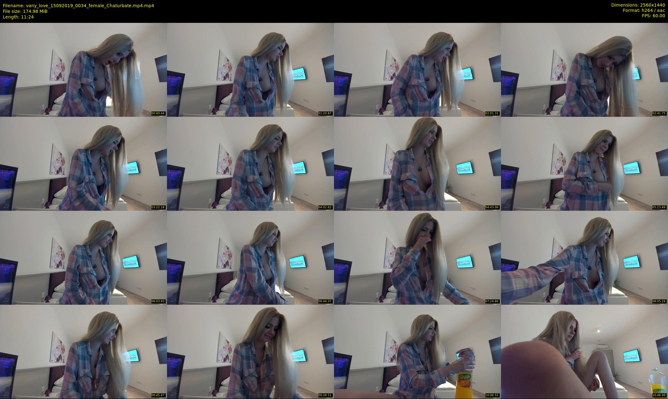 vany_love — 12 minute Chaturbate female cam show recording, 1080p, Sep 15, 2019