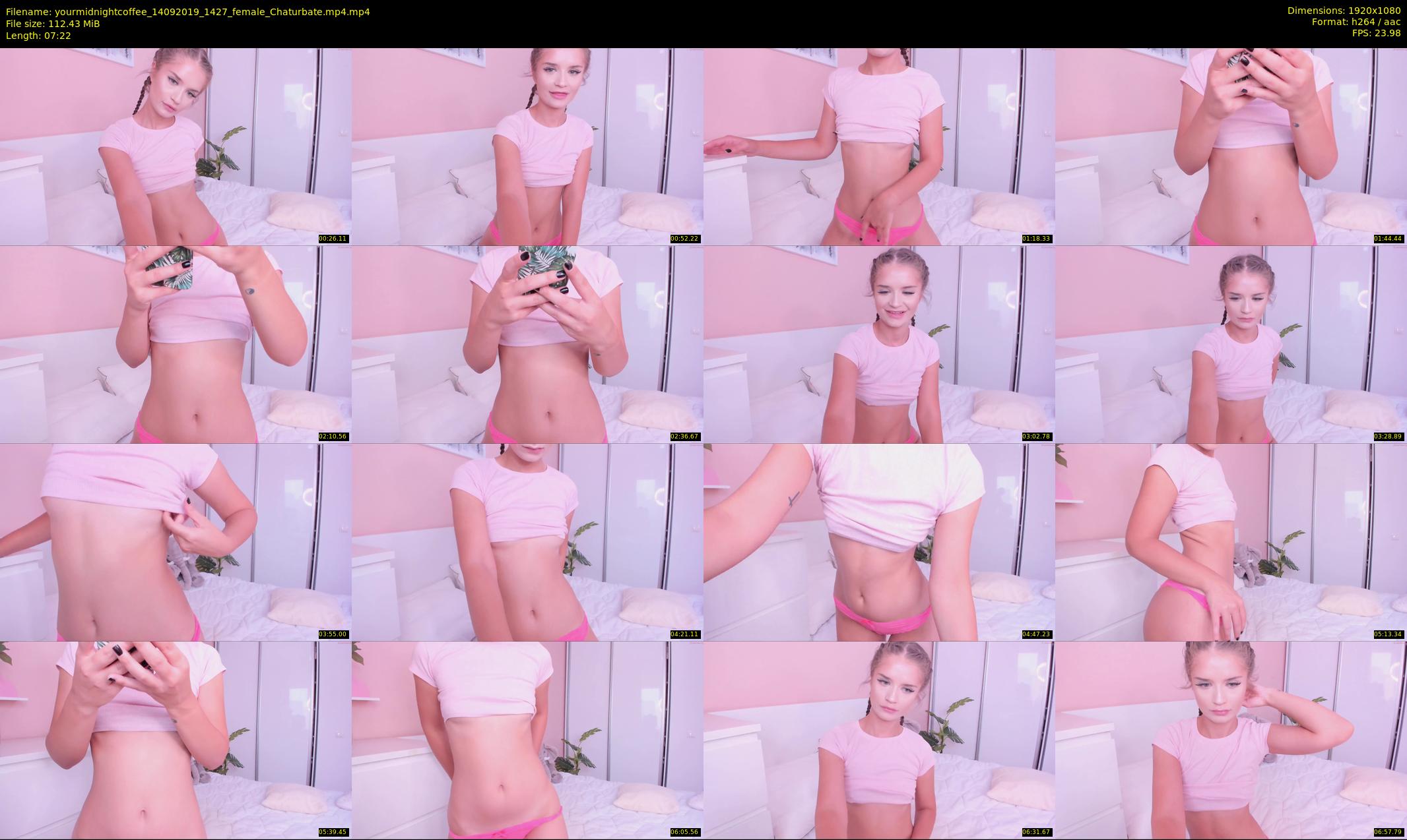 yourmidnightcoffee — 8 minute Chaturbate female cam show recording, 1080p, Sep 14, 2019