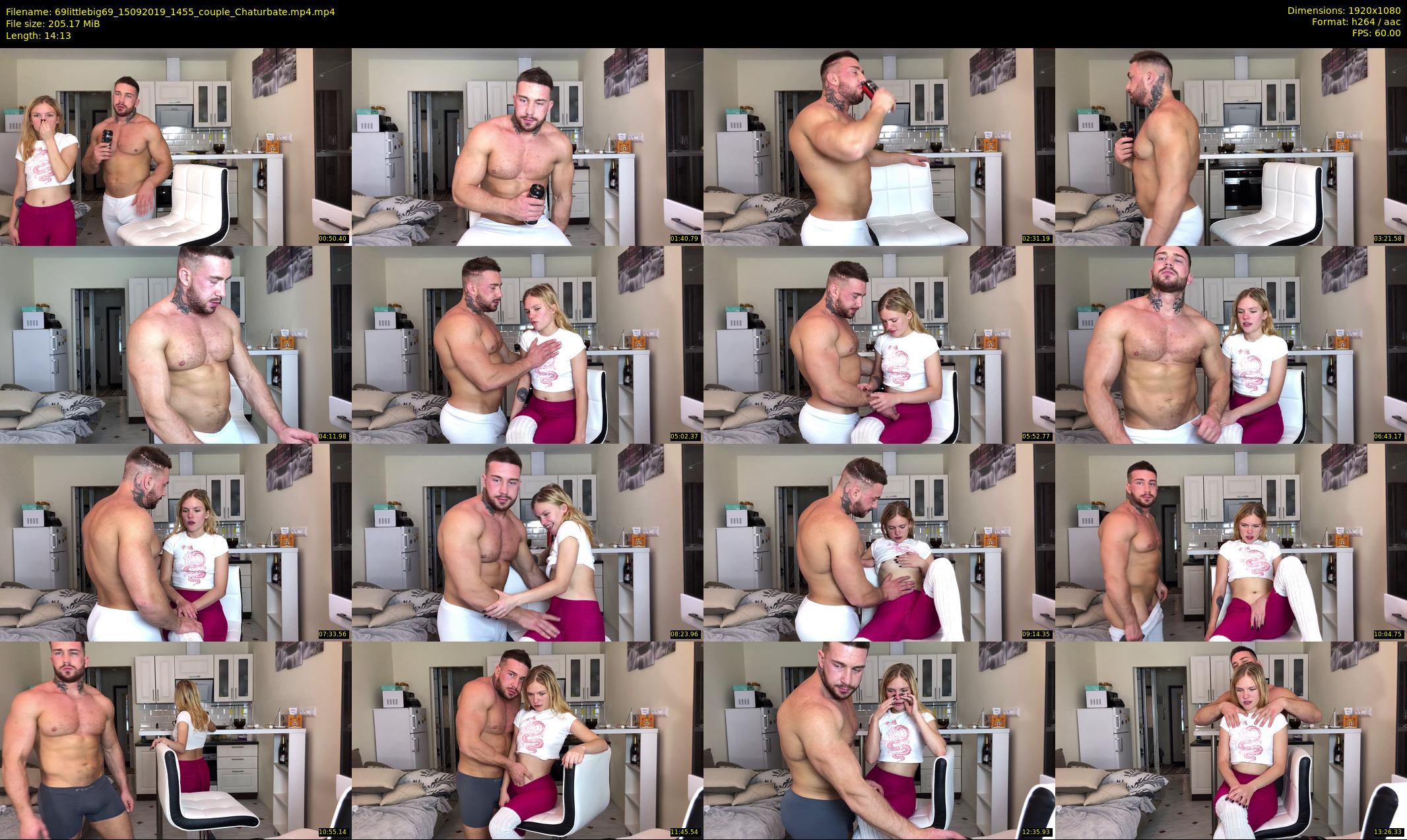 69littlebig69 — 15 minute Chaturbate couple cam show recording, 1080p, Sep 15, 2019