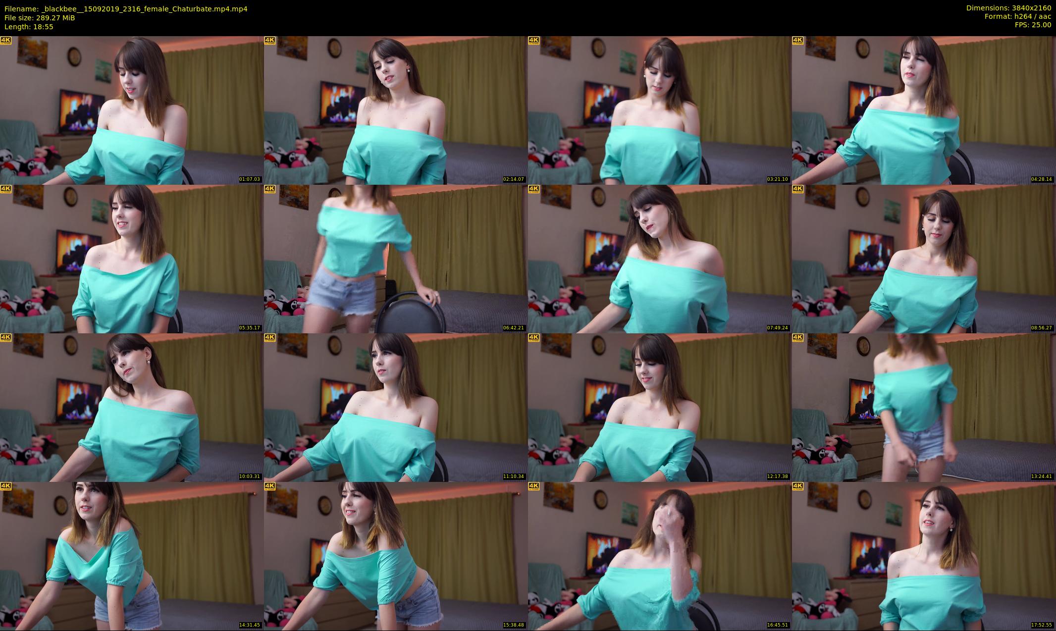 _blackbee_ — 19 minute Chaturbate female cam show recording, 4K, Sep 15, 2019