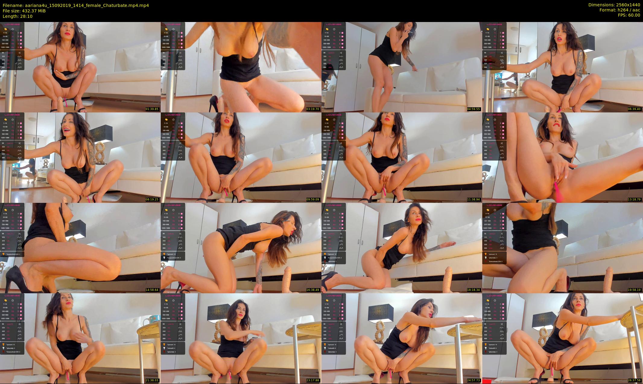 aariana4u — 29 minute Chaturbate female cam show recording, 1080p, Sep 15, 2019