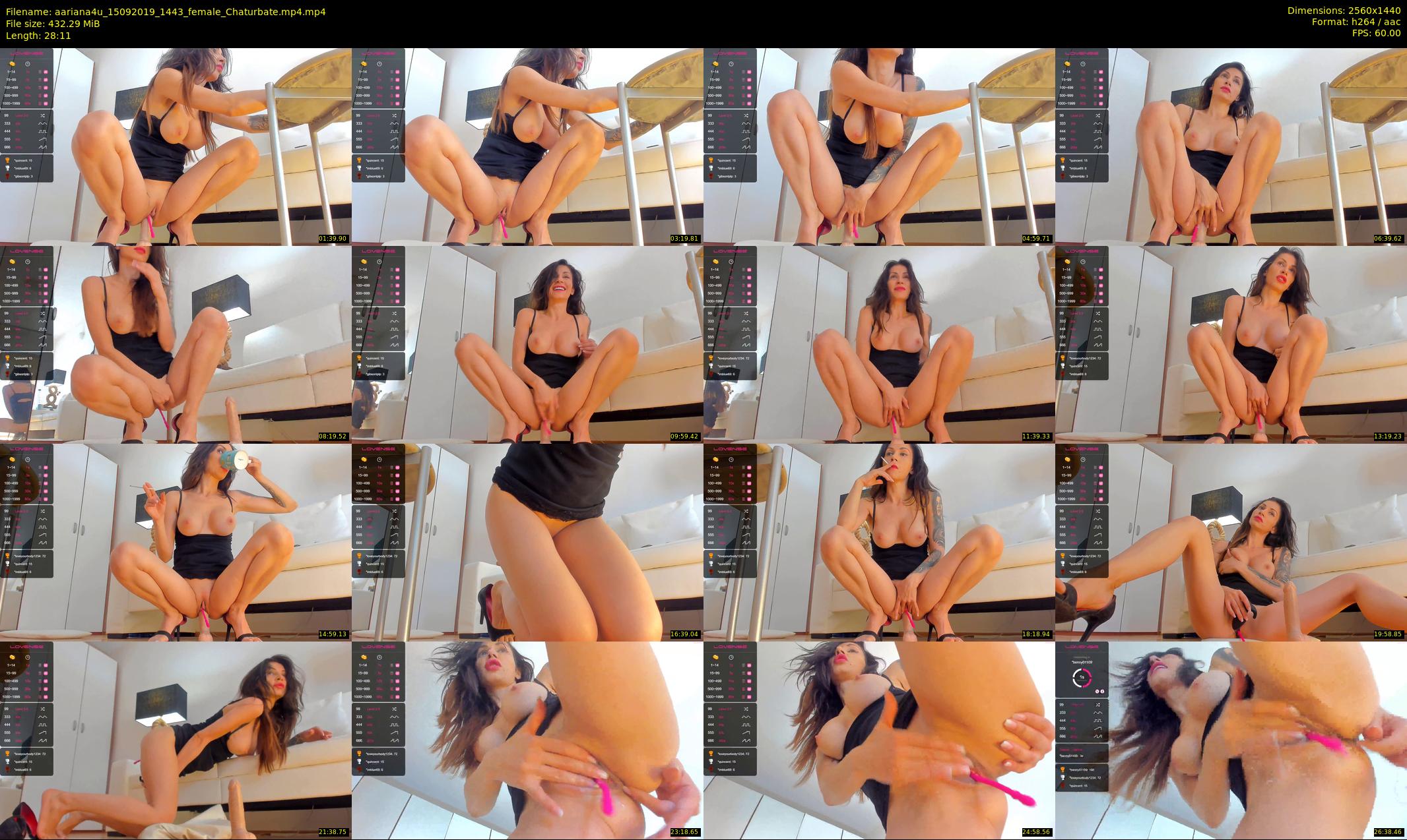 aariana4u — 29 minute Chaturbate female cam show recording, 1080p, Sep 15, 2019