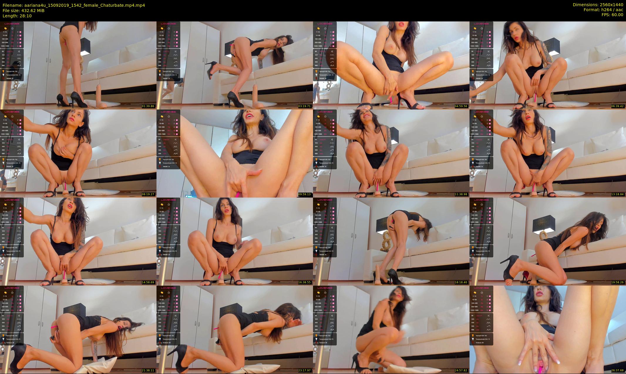 aariana4u — 29 minute Chaturbate female cam show recording, 1080p, Sep 15, 2019