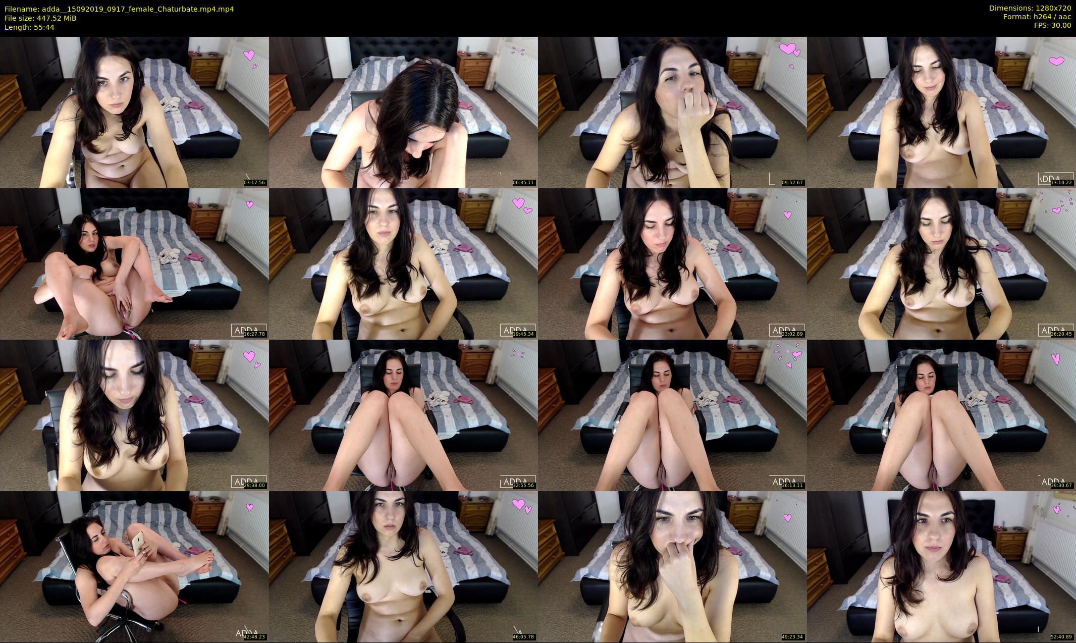 adda_ — 56 minute Chaturbate female cam show recording, 720p, Sep 15, 2019