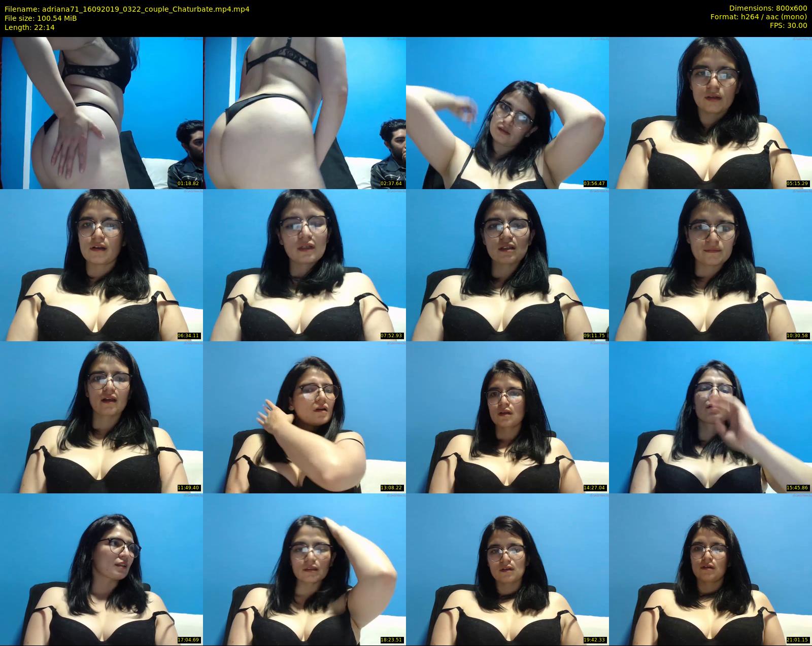 adriana71 — 23 minute Chaturbate couple cam show recording, 480p, Sep 16, 2019