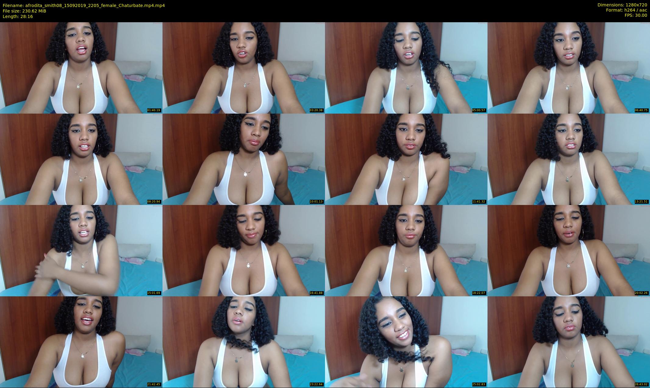 afrodita_smith08 — 29 minute Chaturbate female cam show recording, 720p, Sep 15, 2019