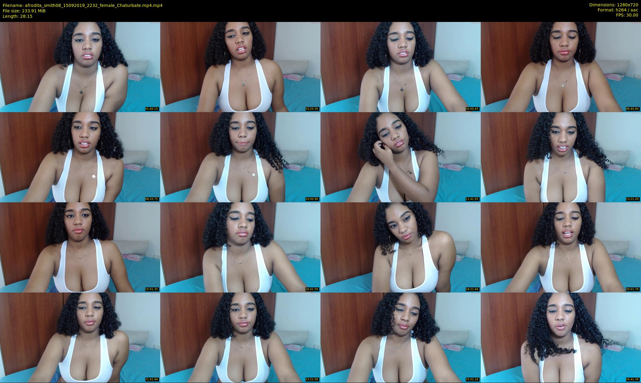 afrodita_smith08 — 29 minute Chaturbate female cam show recording, 720p, Sep 15, 2019