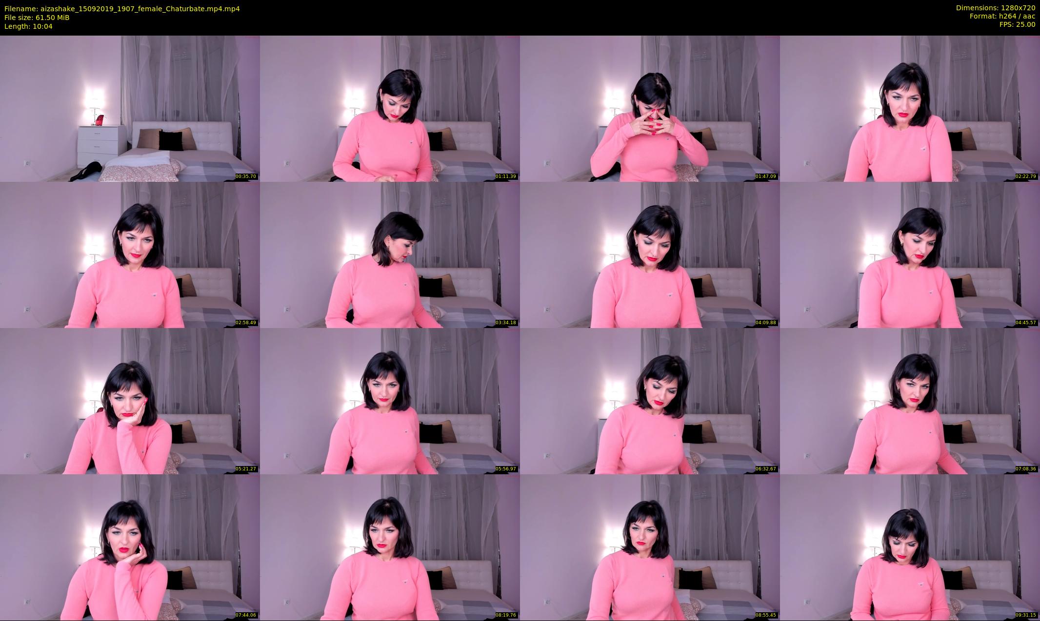aizashake — 11 minute Chaturbate female cam show recording, 720p, Sep 15, 2019