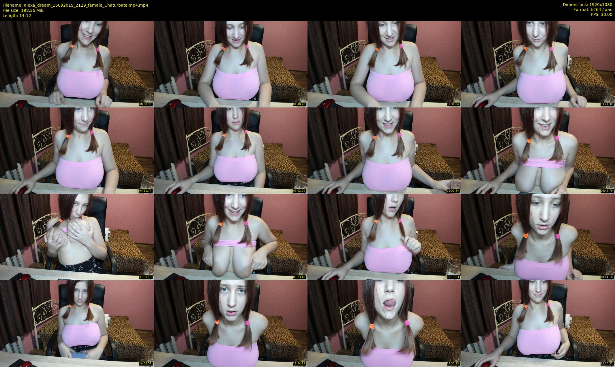 alexa_dream — 15 minute Chaturbate female cam show recording, 1080p, Sep 15, 2019