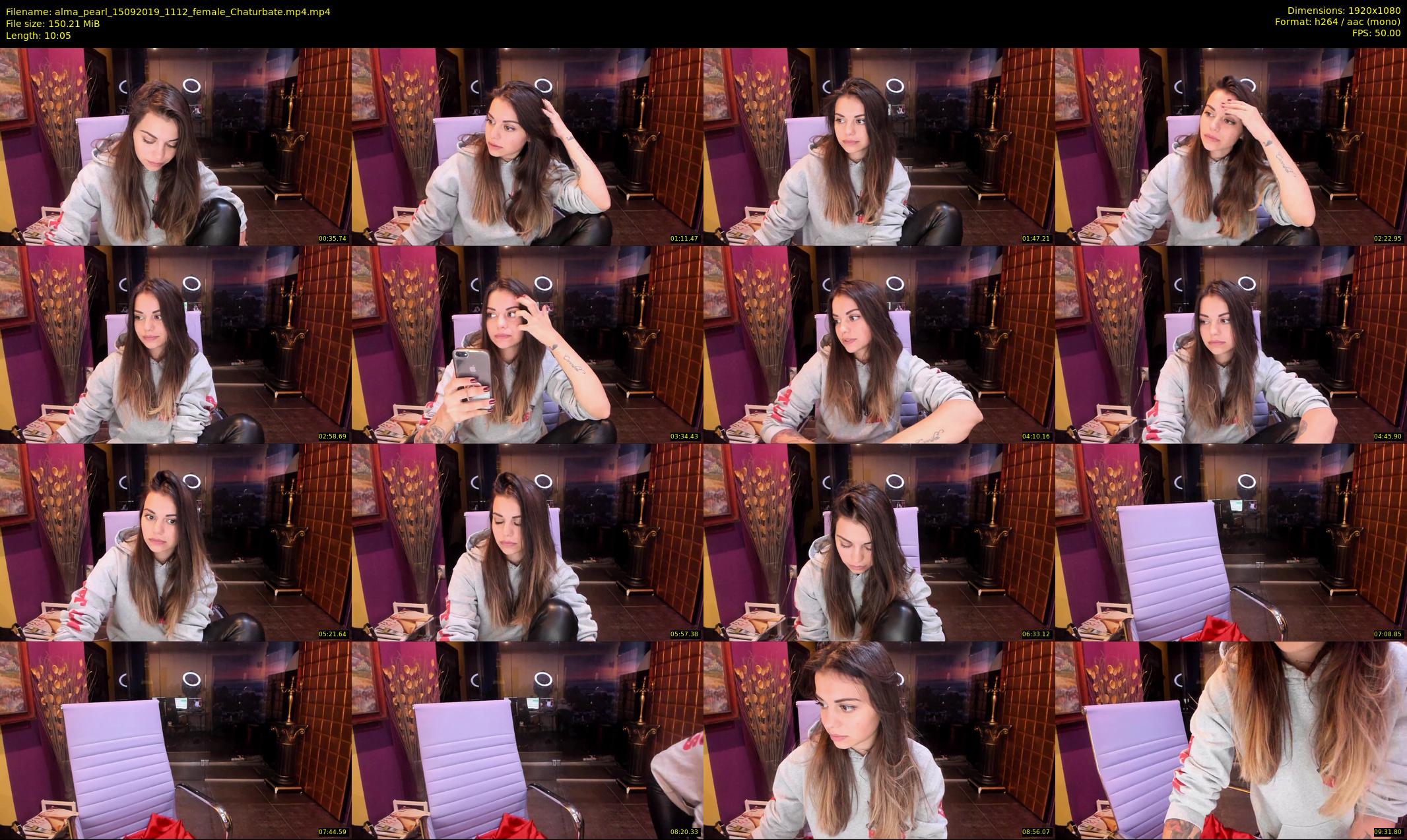 alma_pearl — 11 minute Chaturbate female cam show recording, 1080p, Sep 15, 2019
