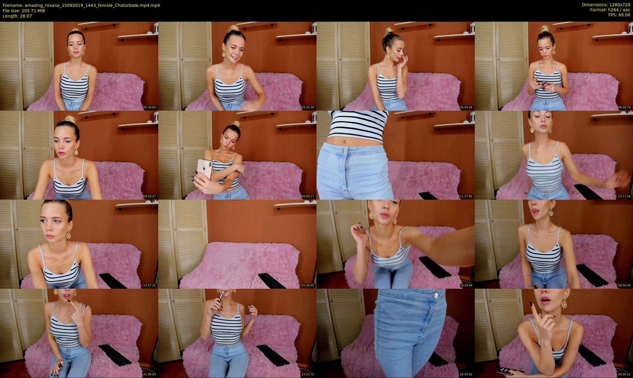amazing_roxana — 29 minute Chaturbate female cam show recording, 720p, Sep 15, 2019