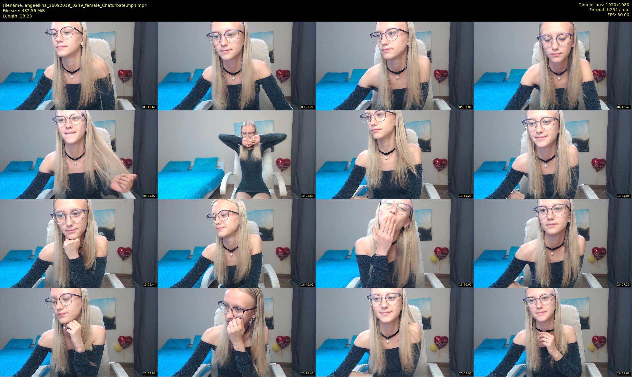 angeellina — 29 minute Chaturbate female cam show recording, 1080p, Sep 16, 2019