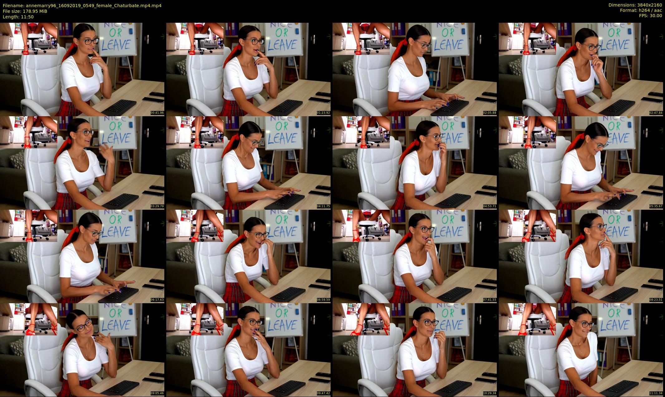 annemarry96 — 12 minute Chaturbate female cam show recording, 4K, Sep 16, 2019