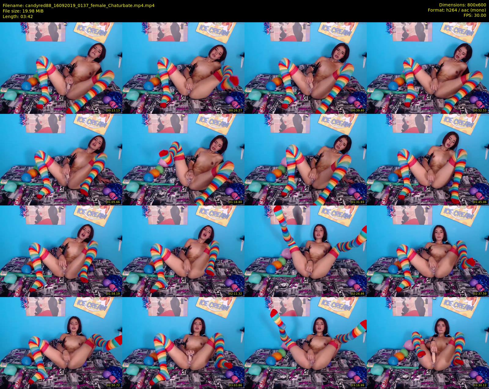 candyred88 — 4 minute Chaturbate female cam show recording, 480p, Sep 16, 2019