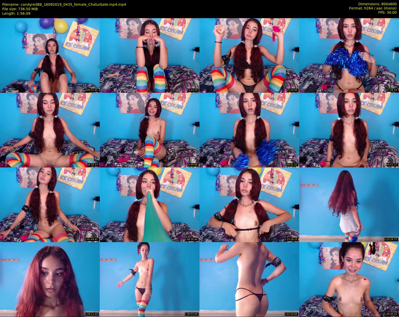 candyred88 — 117 minute Chaturbate female cam show recording, 480p, Sep 16, 2019